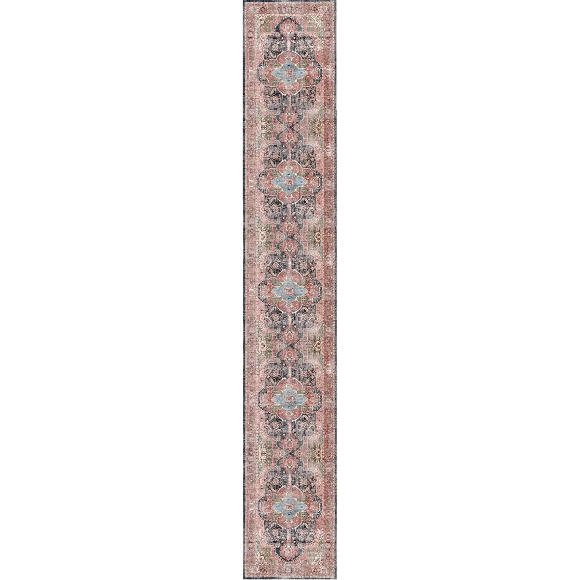 The Rug Collective Distressed Vintage Kendra Machine Washable Runner Rug