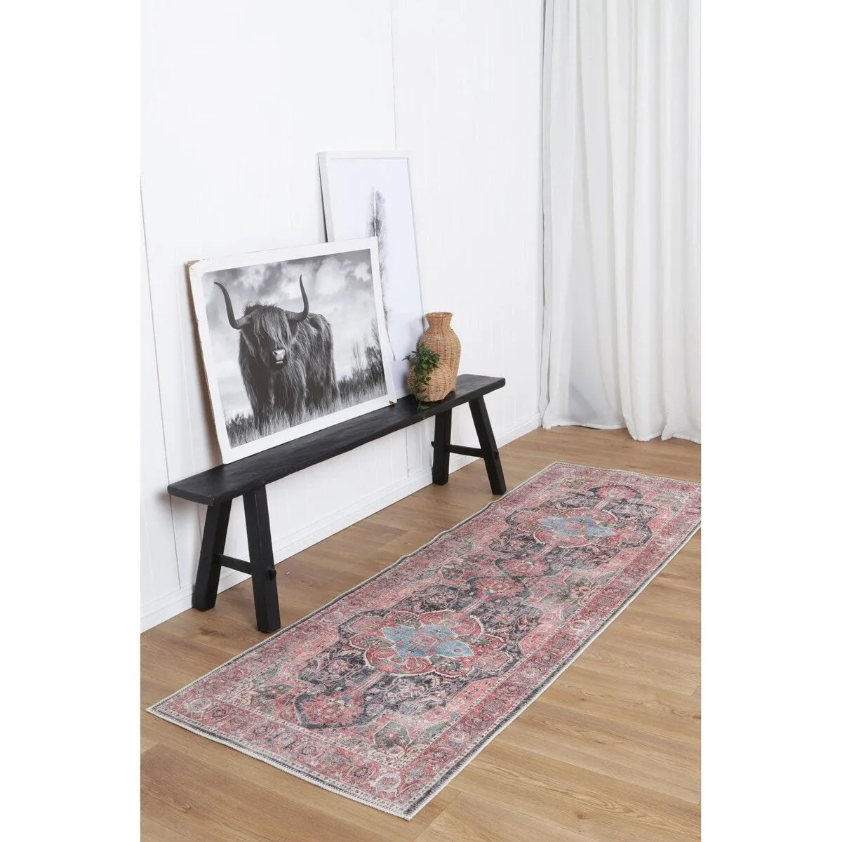 The Rug Collective Distressed Vintage Kendra Machine Washable Runner Rug