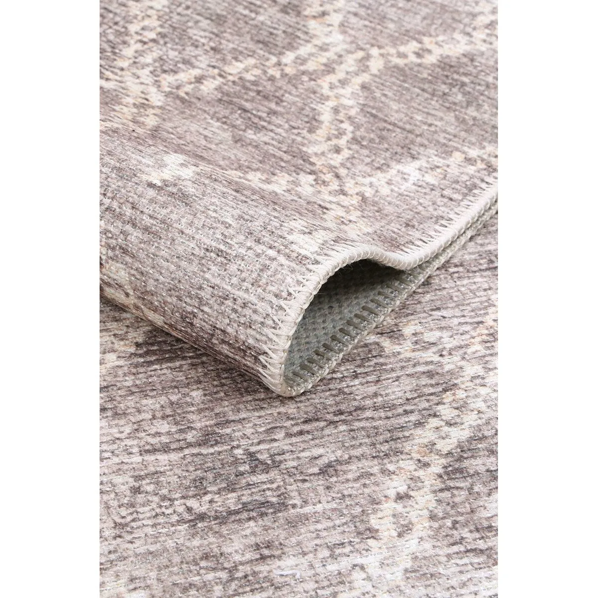 The Rug Collective Nordic Nahla Beige Rug Machine Washable Area Rug