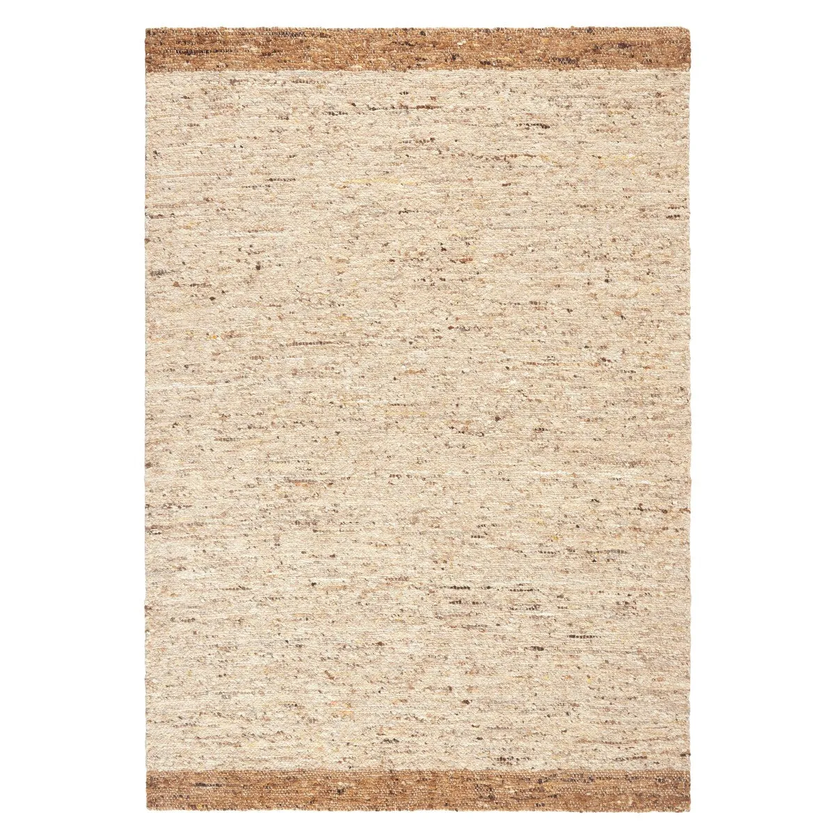 TOWN & COUNTRY TERRA Montana Handcrafted Area Rug 8'X10' Beige/Dark Brown
