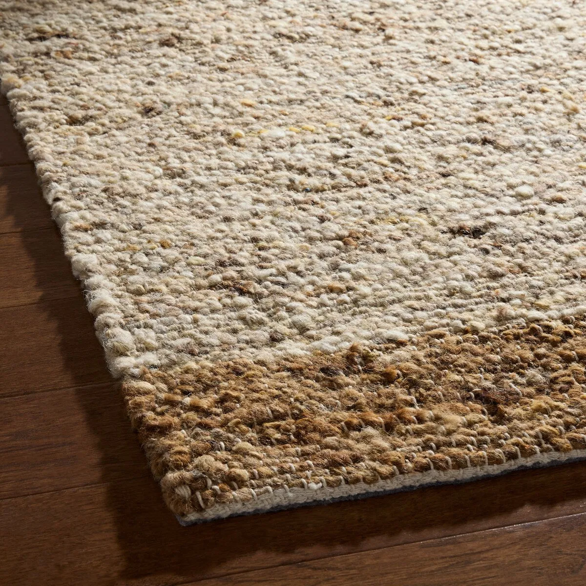 TOWN & COUNTRY TERRA Montana Handcrafted Area Rug 8'X10' Beige/Dark Brown