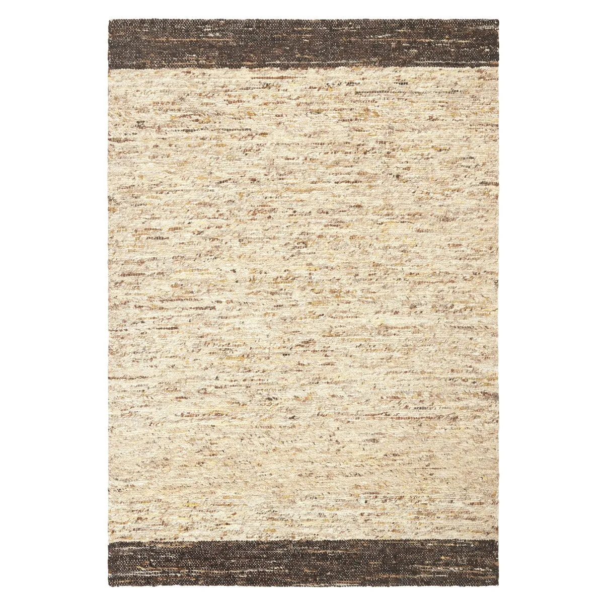 TOWN & COUNTRY TERRA Montana Handcrafted Area Rug 8'X10' Beige/Dark Brown