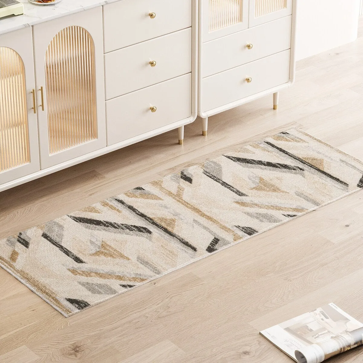Traditional Grey/Beige Oriental Area Rug