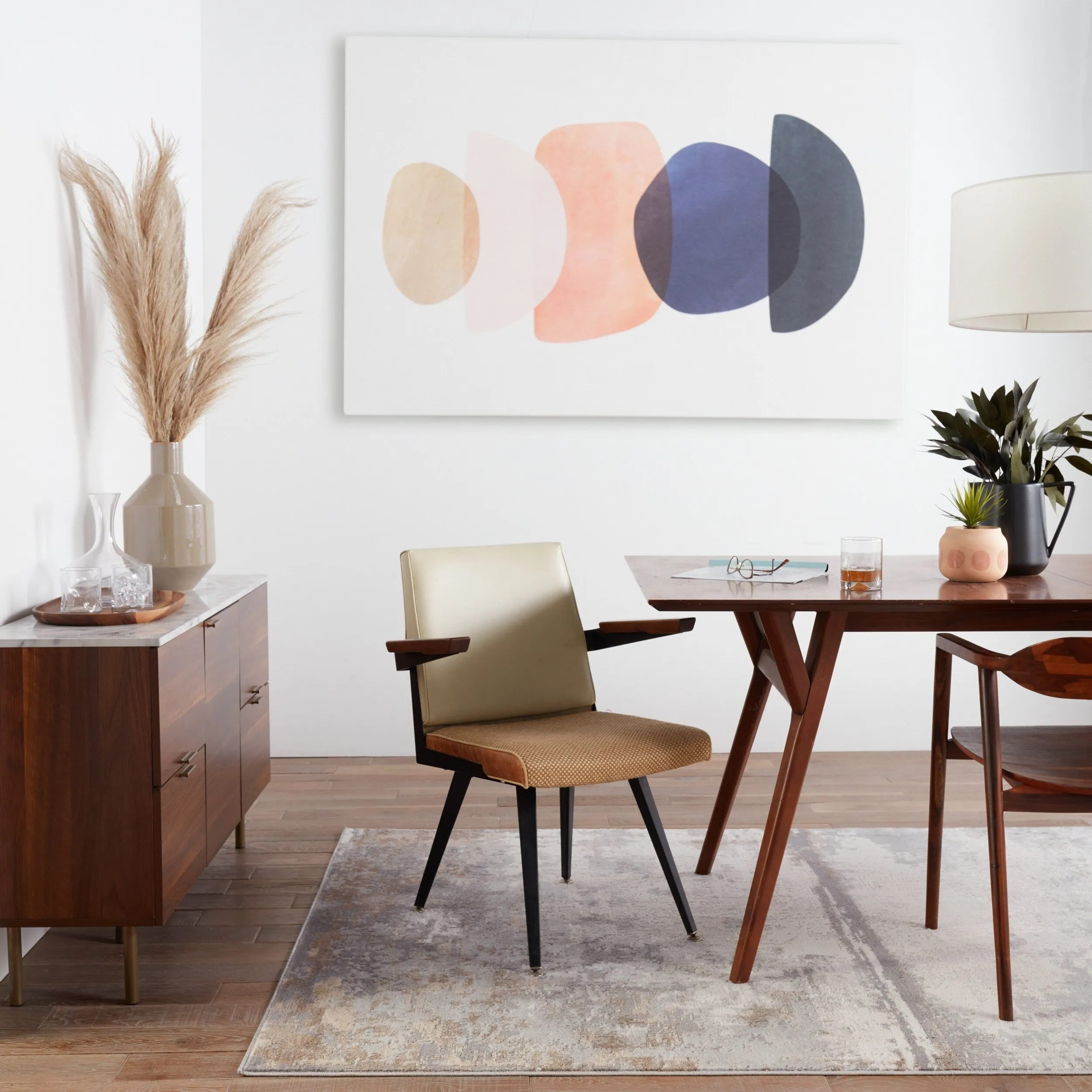 Treyton Abstract Gray/ Ivory Area Rug