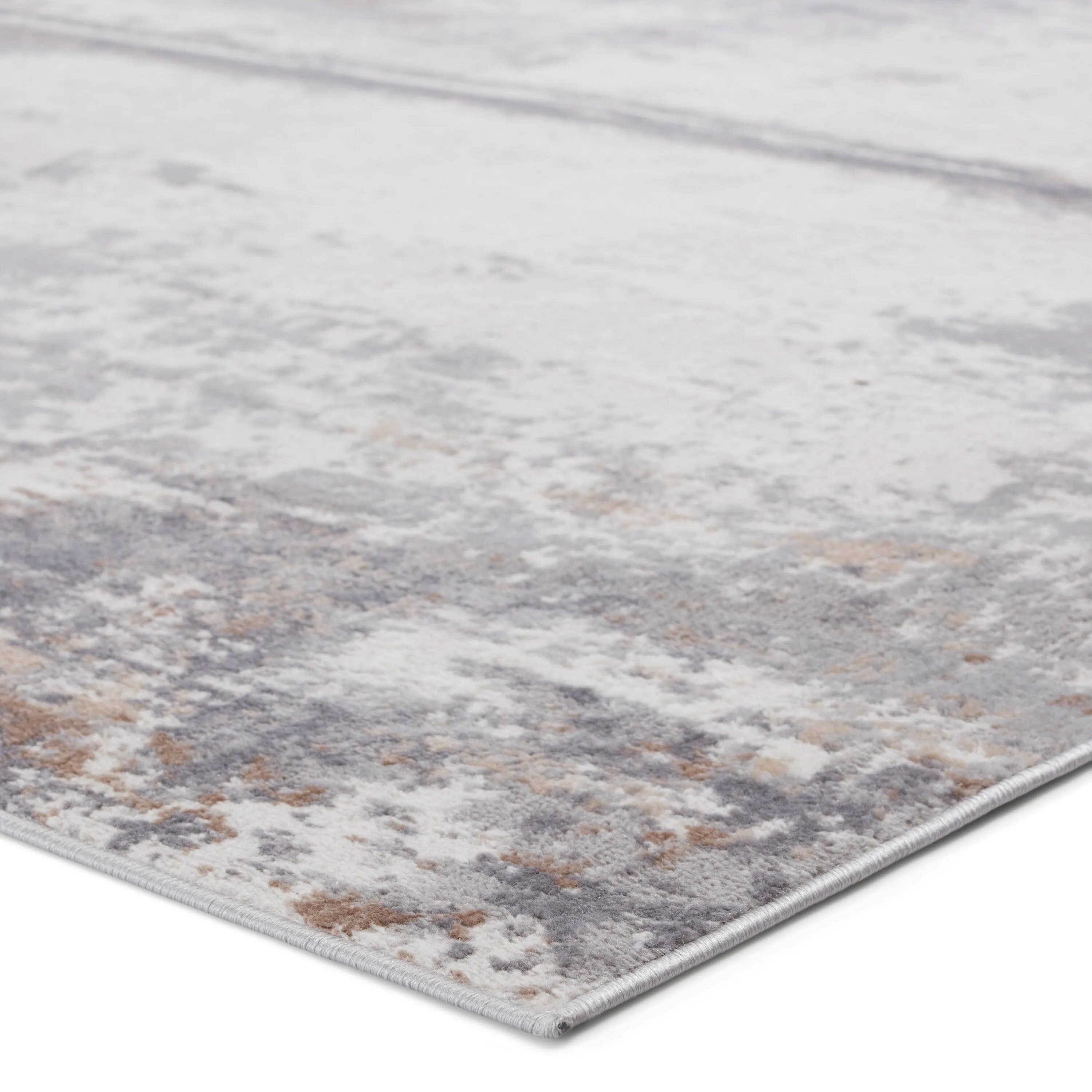 Treyton Abstract Gray/ Ivory Area Rug