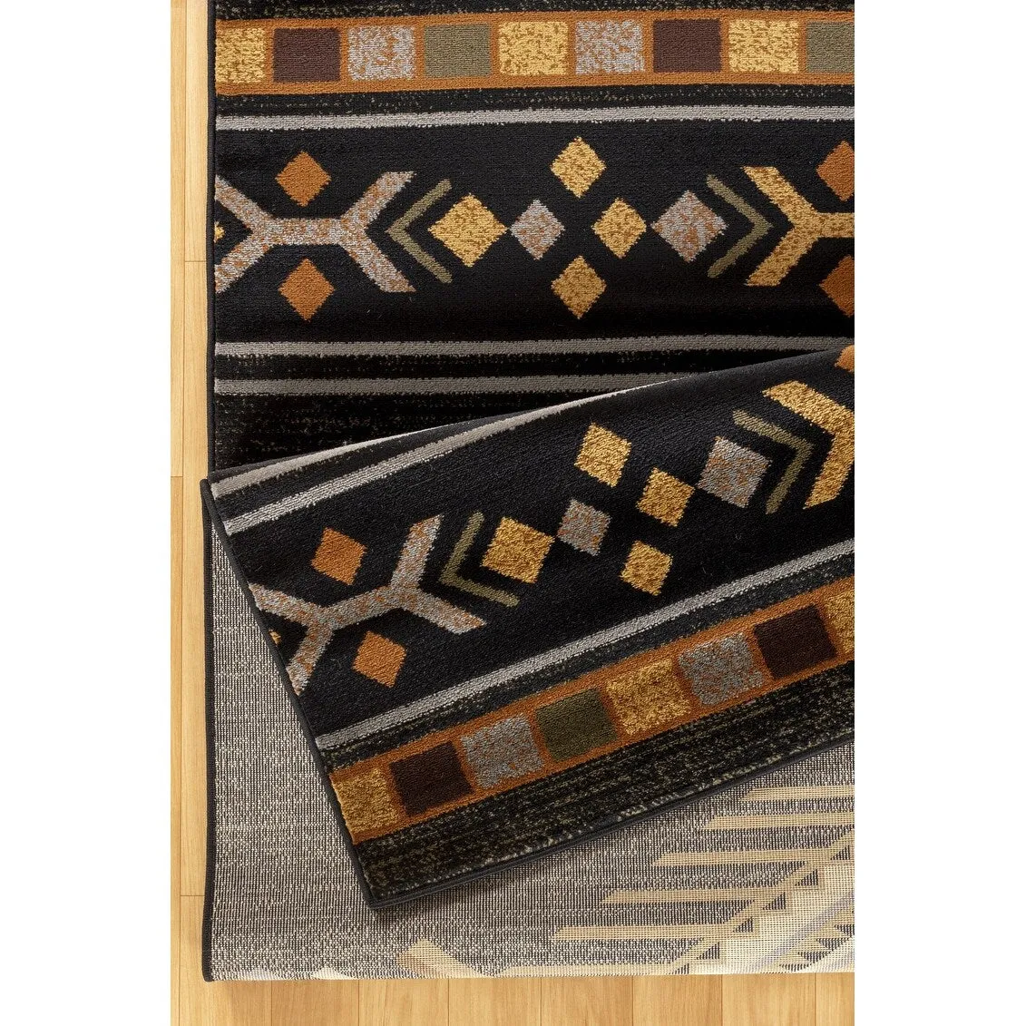 Tribes GC_YLS4001 Black Southwest Area Rug