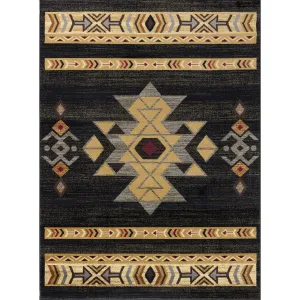 Tribes GC_YLS4004 Black Southwest Area Rug