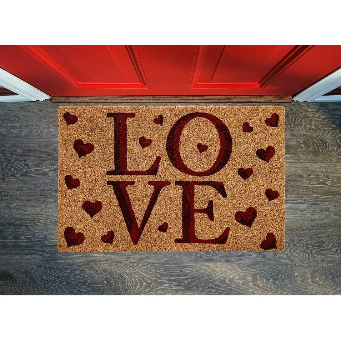 Valentine Love 18x28 Printed Coir Mats - 18x28
