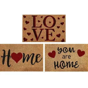 Valentine Love 18x28 Printed Coir Mats - 18x28