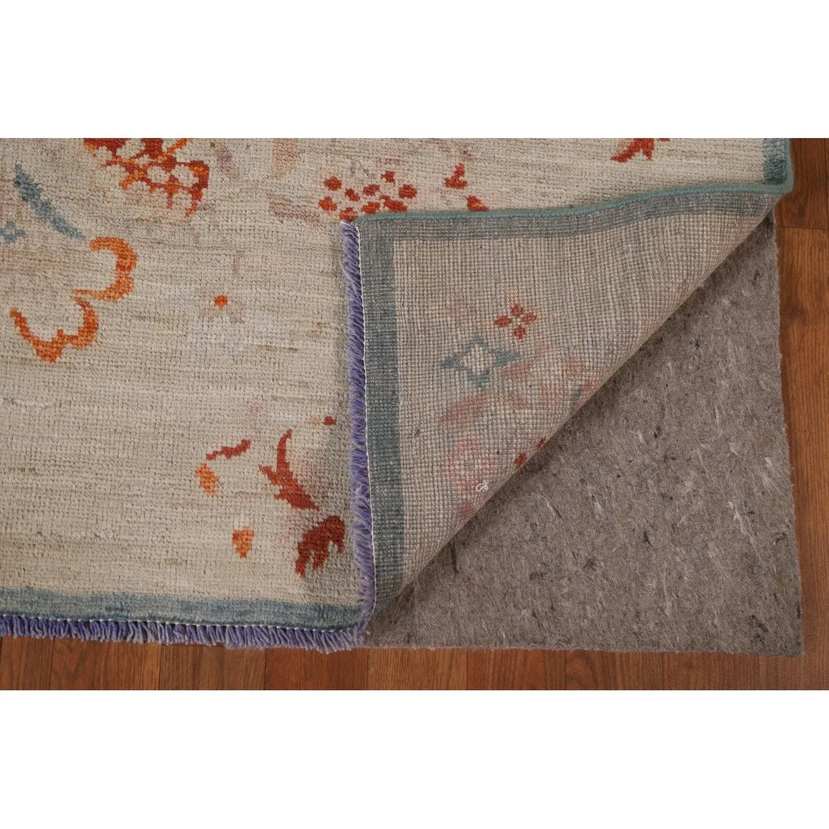 Vegetable Dye Oushak Runner Rug Hand-knotted Wool Carpet - 3'2x 11'10