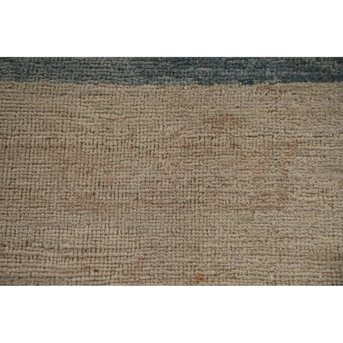 Vegetable Dye Oushak Runner Rug Hand-knotted Wool Carpet - 3'2x 11'10