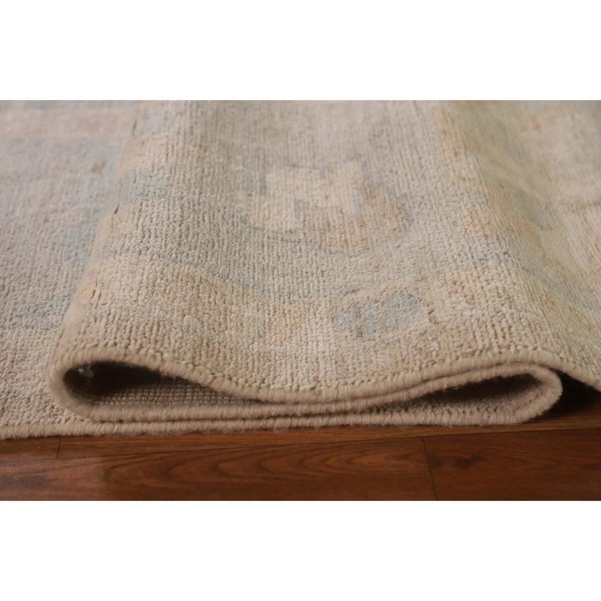 Vegetable Dye Turkish Oushak Square Area Rug Hand-knotted Wool Carpet - 9'10x 10'2