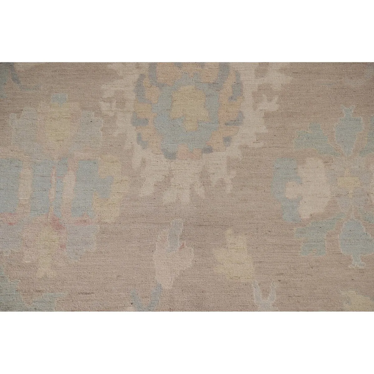 Vegetable Dye Turkish Oushak Square Area Rug Hand-knotted Wool Carpet - 9'10x 10'2