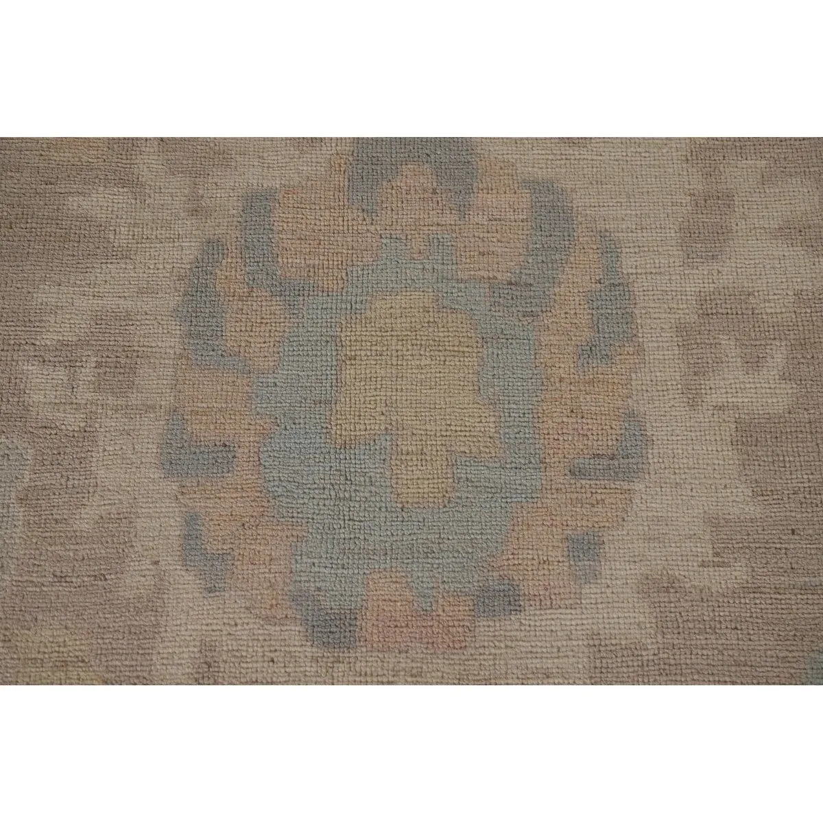 Vegetable Dye Turkish Oushak Square Area Rug Hand-knotted Wool Carpet - 9'10x 10'2