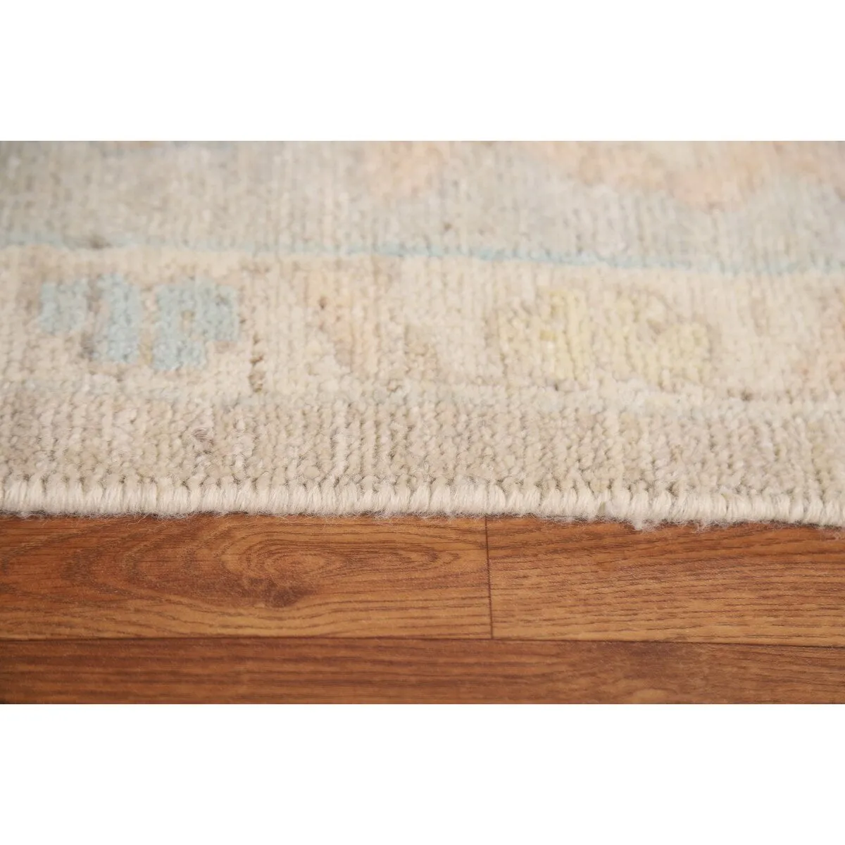 Vegetable Dye Turkish Oushak Square Area Rug Hand-knotted Wool Carpet - 9'10x 10'2