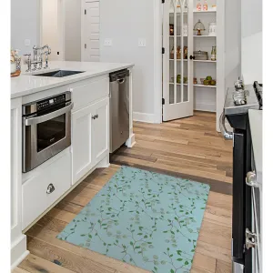 VINE BLUE Kitchen Mat By Kavka Designs