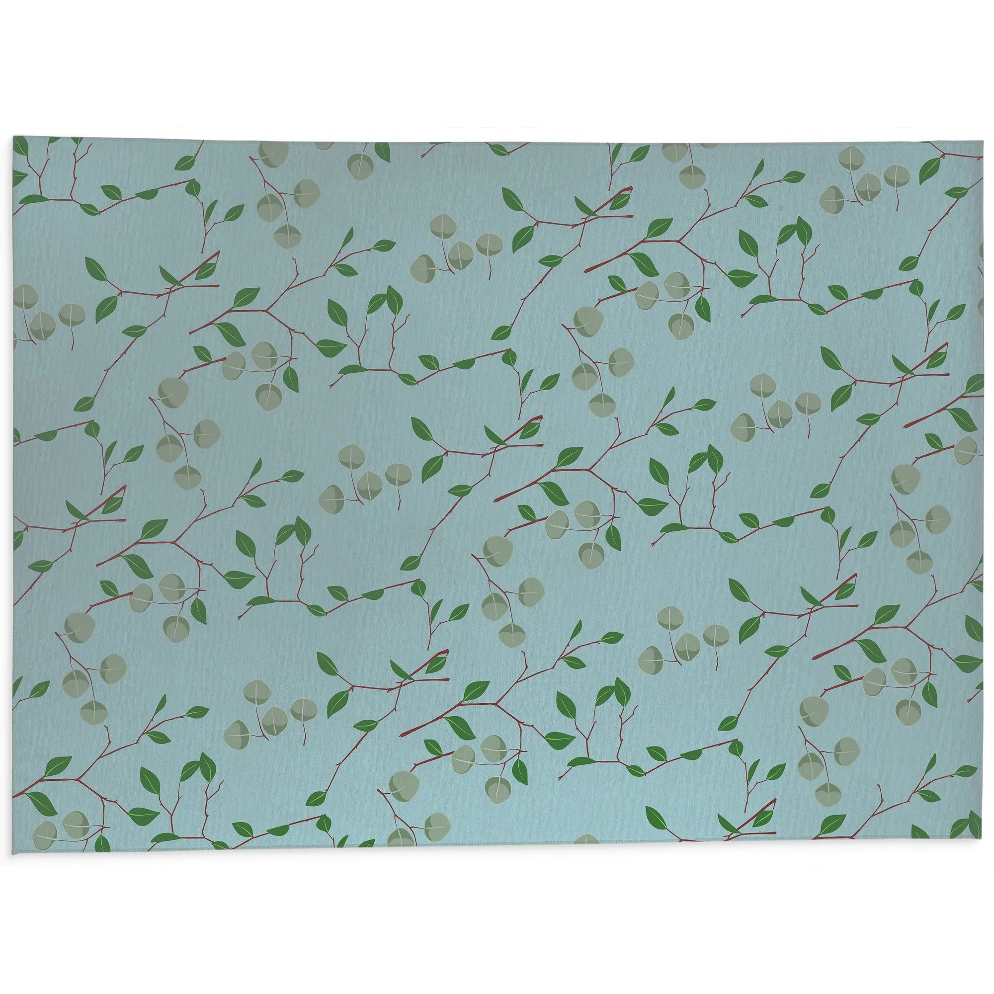 VINE BLUE Kitchen Mat By Kavka Designs