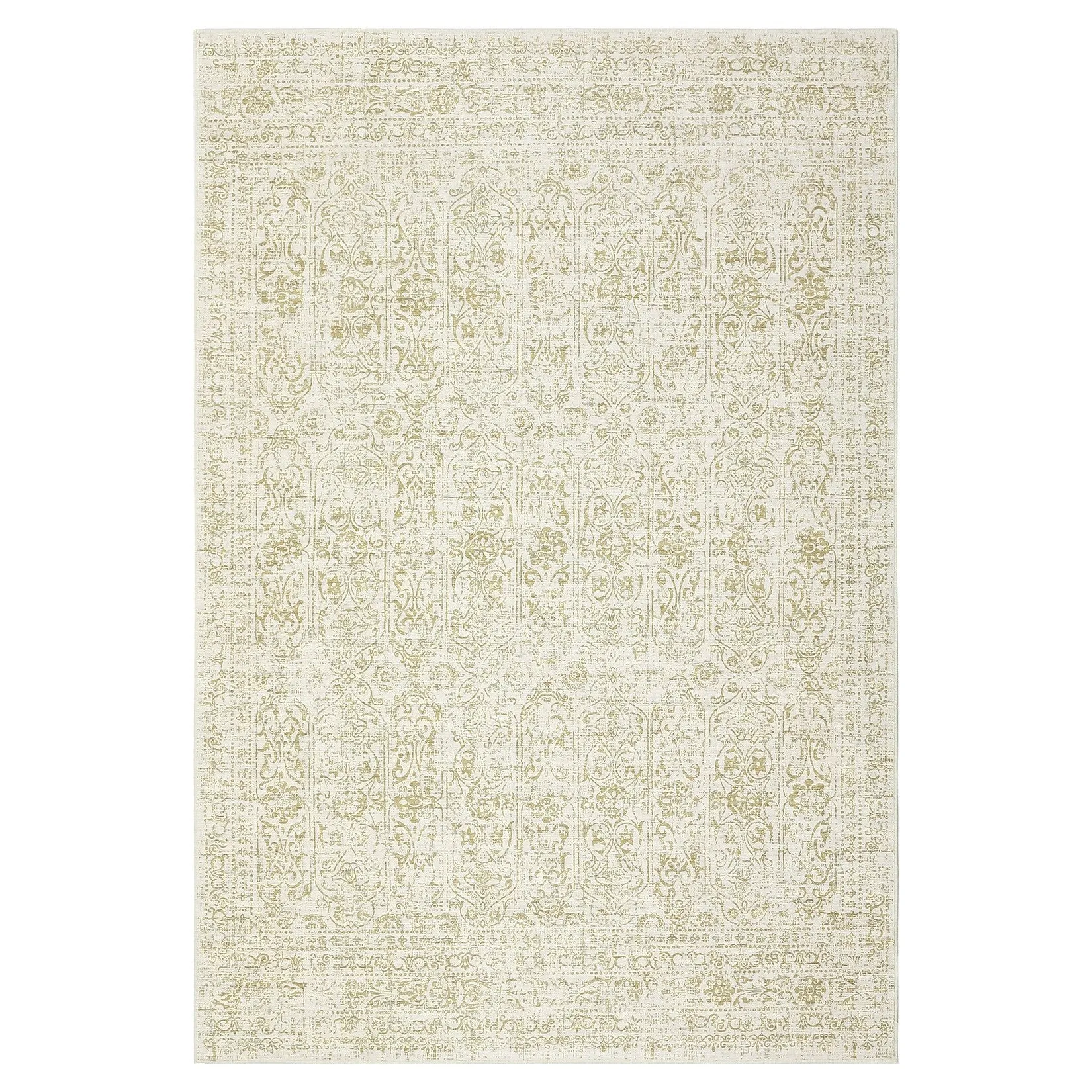 Vintage Area Rug Washable Rug Floral Living Room Rugs Non Slip Low Pile Throw Rugs