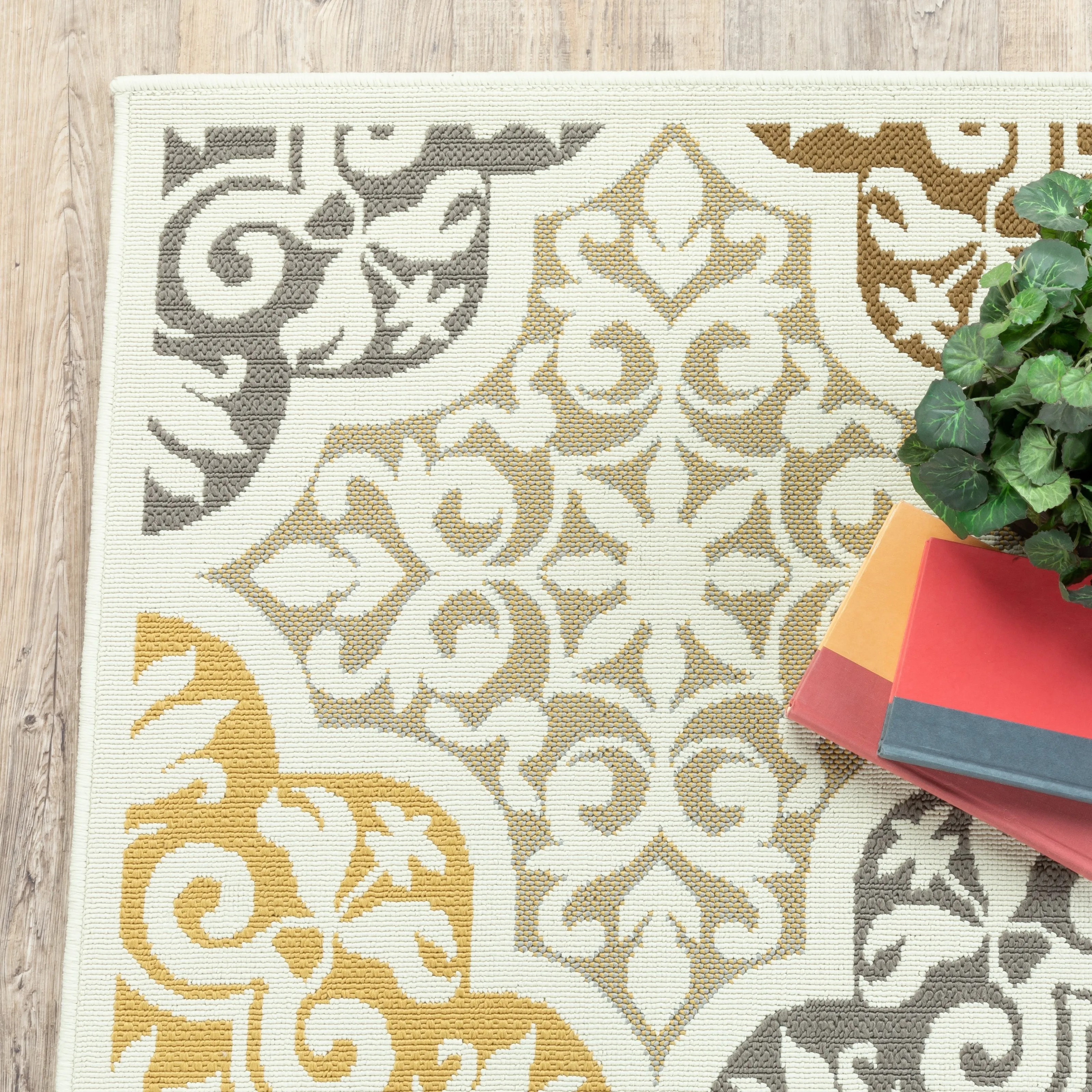 Vista Home Boden Moroccan Ivory/ Grey Indoor/ Outdoor Area Rug