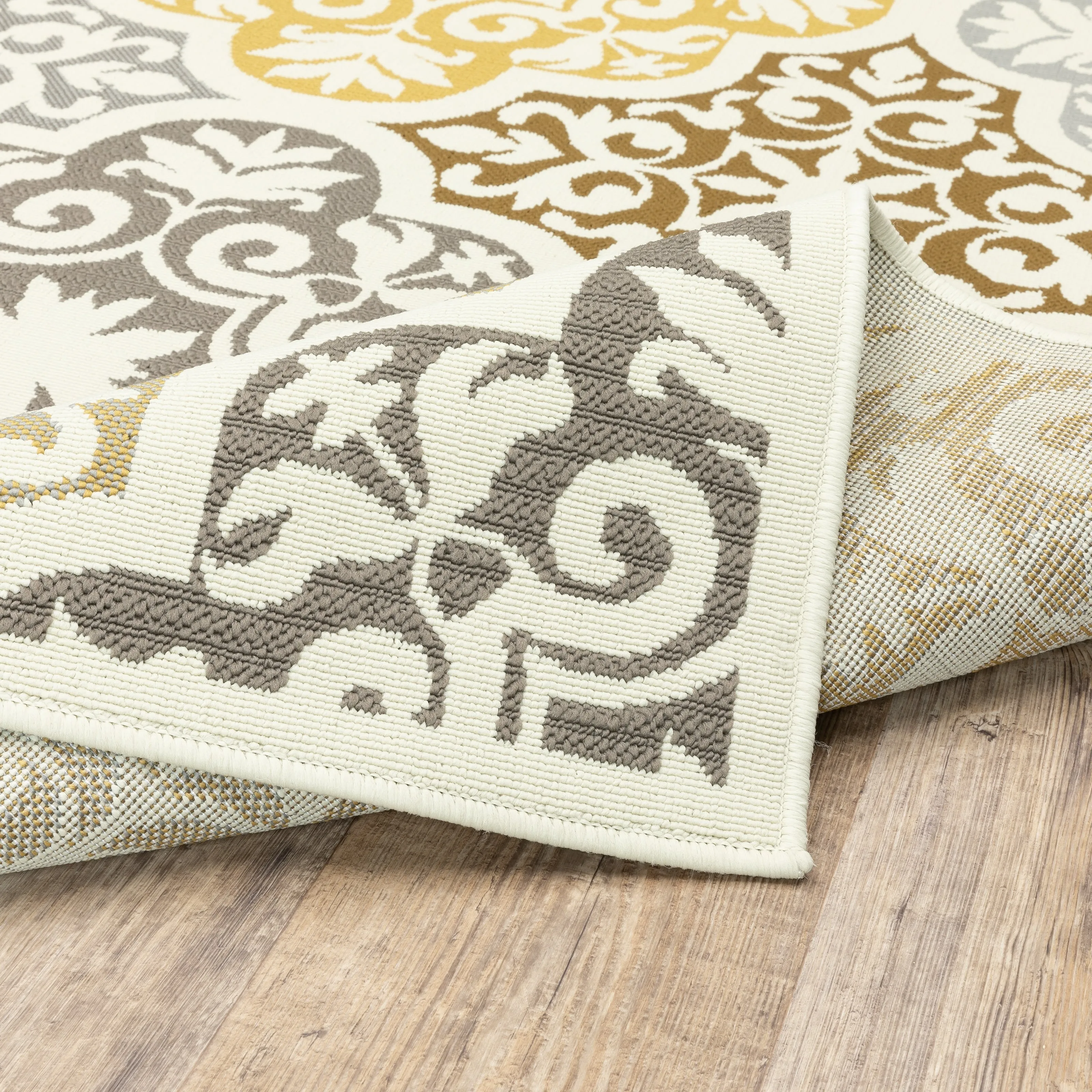 Vista Home Boden Moroccan Ivory/ Grey Indoor/ Outdoor Area Rug