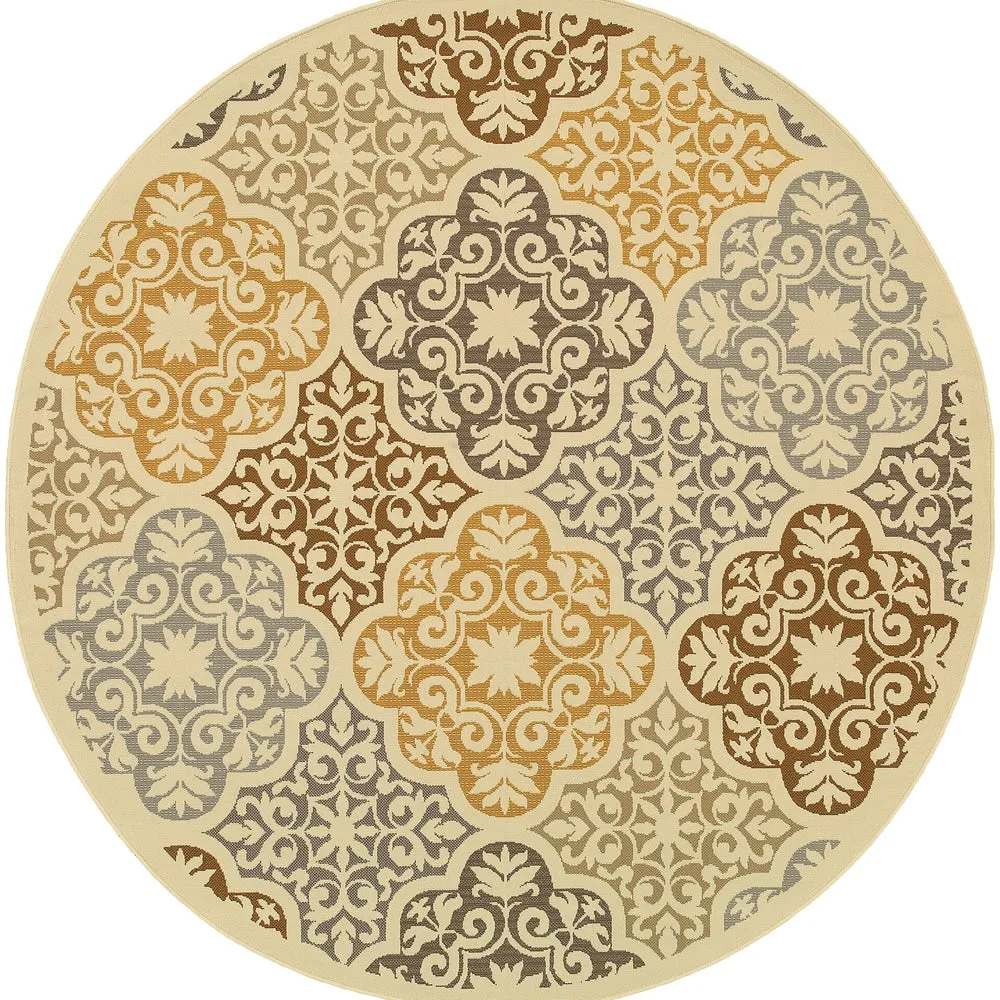 Vista Home Boden Moroccan Ivory/ Grey Indoor/ Outdoor Area Rug