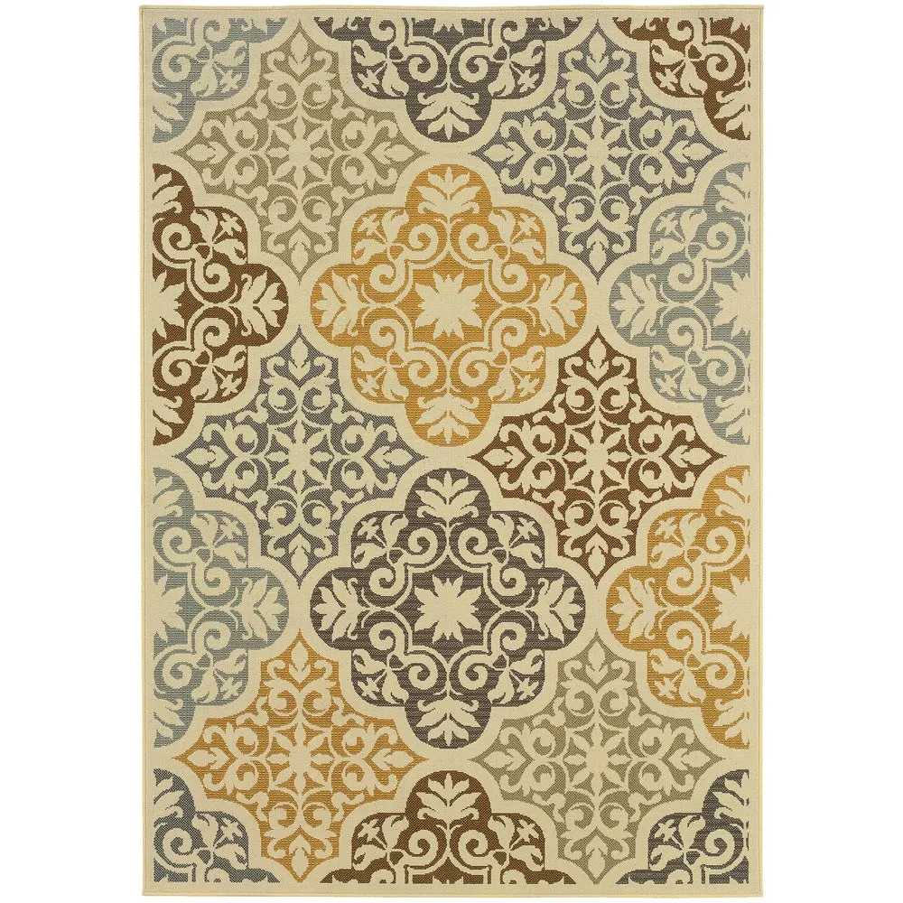 Vista Home Boden Moroccan Ivory/ Grey Indoor/ Outdoor Area Rug