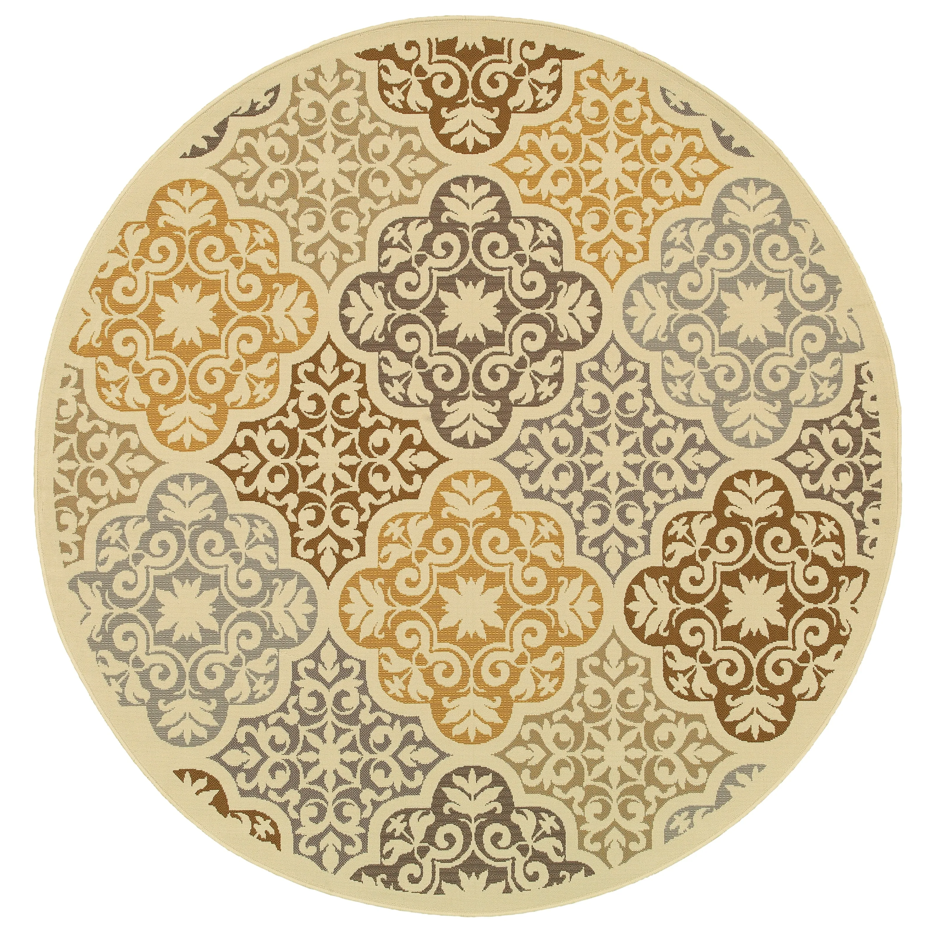 Vista Home Boden Moroccan Ivory/ Grey Indoor/ Outdoor Area Rug