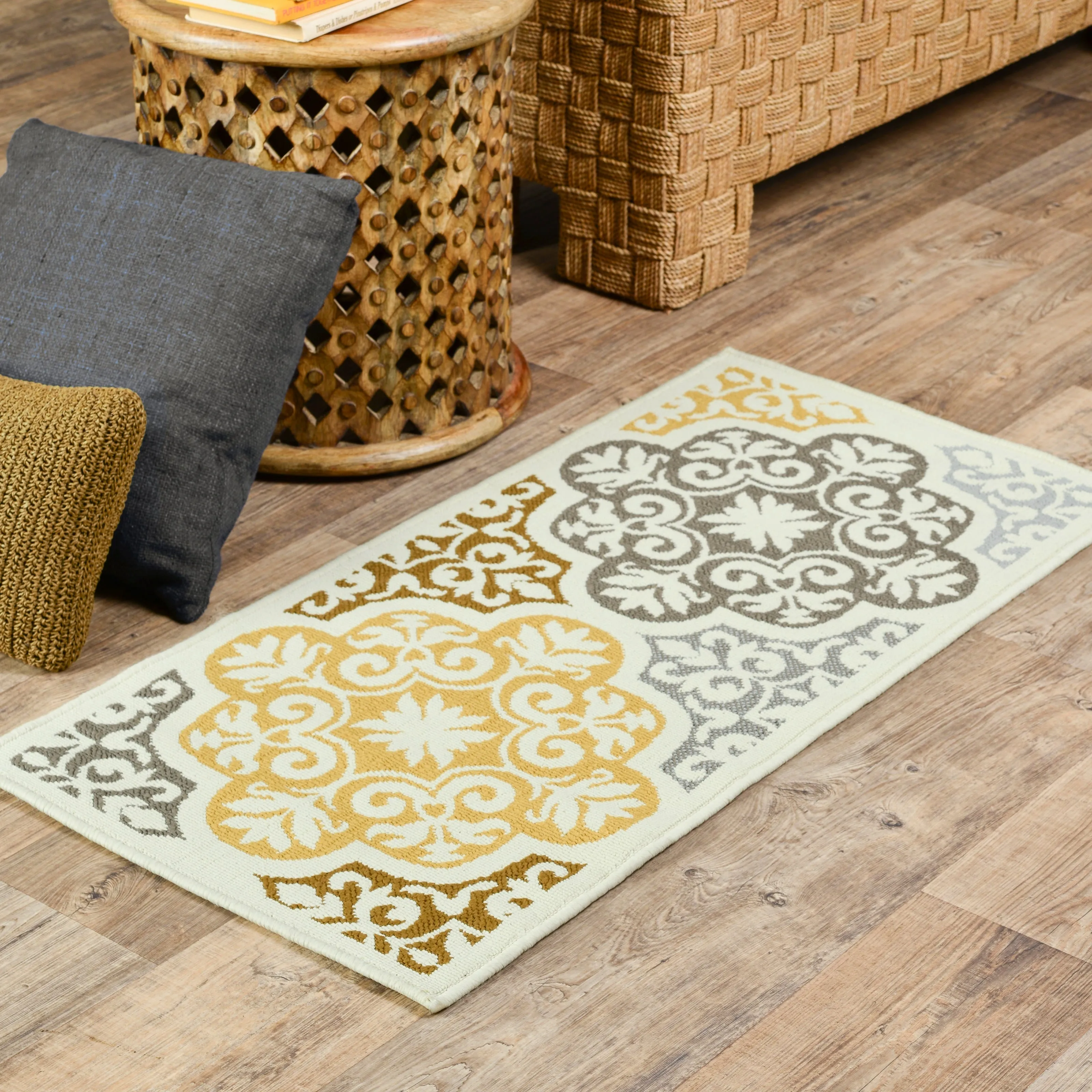 Vista Home Boden Moroccan Ivory/ Grey Indoor/ Outdoor Area Rug