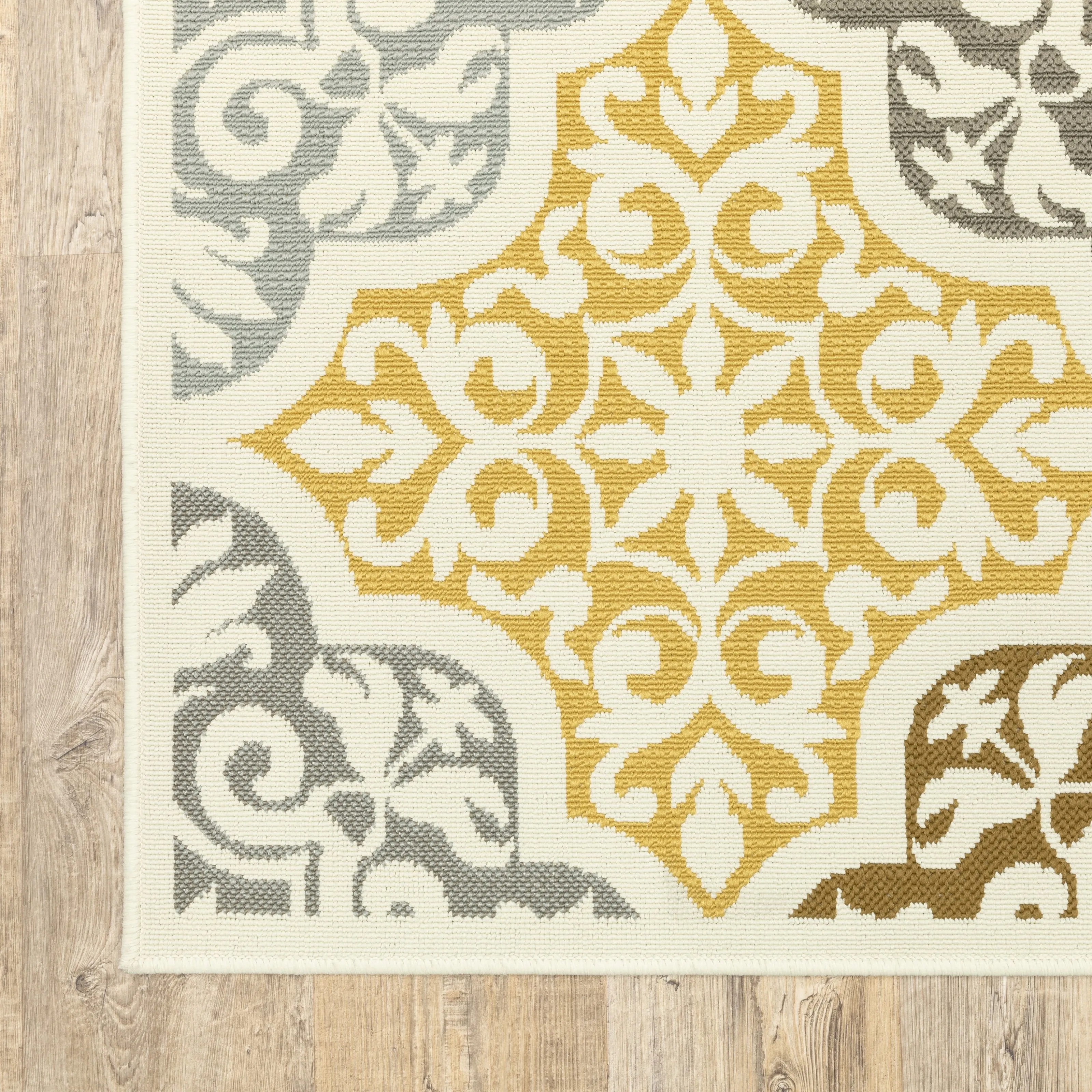 Vista Home Boden Moroccan Ivory/ Grey Indoor/ Outdoor Area Rug