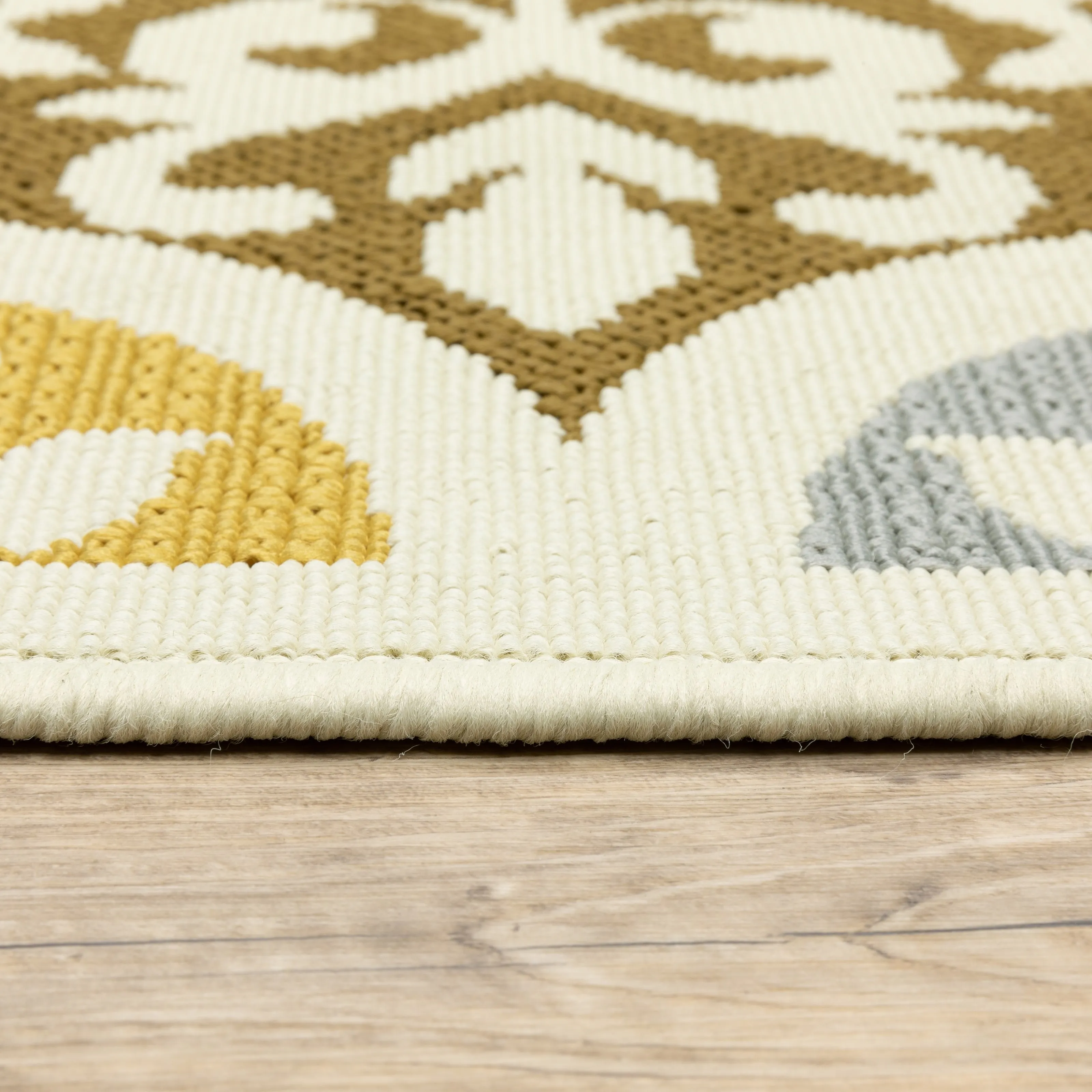 Vista Home Boden Moroccan Ivory/ Grey Indoor/ Outdoor Area Rug