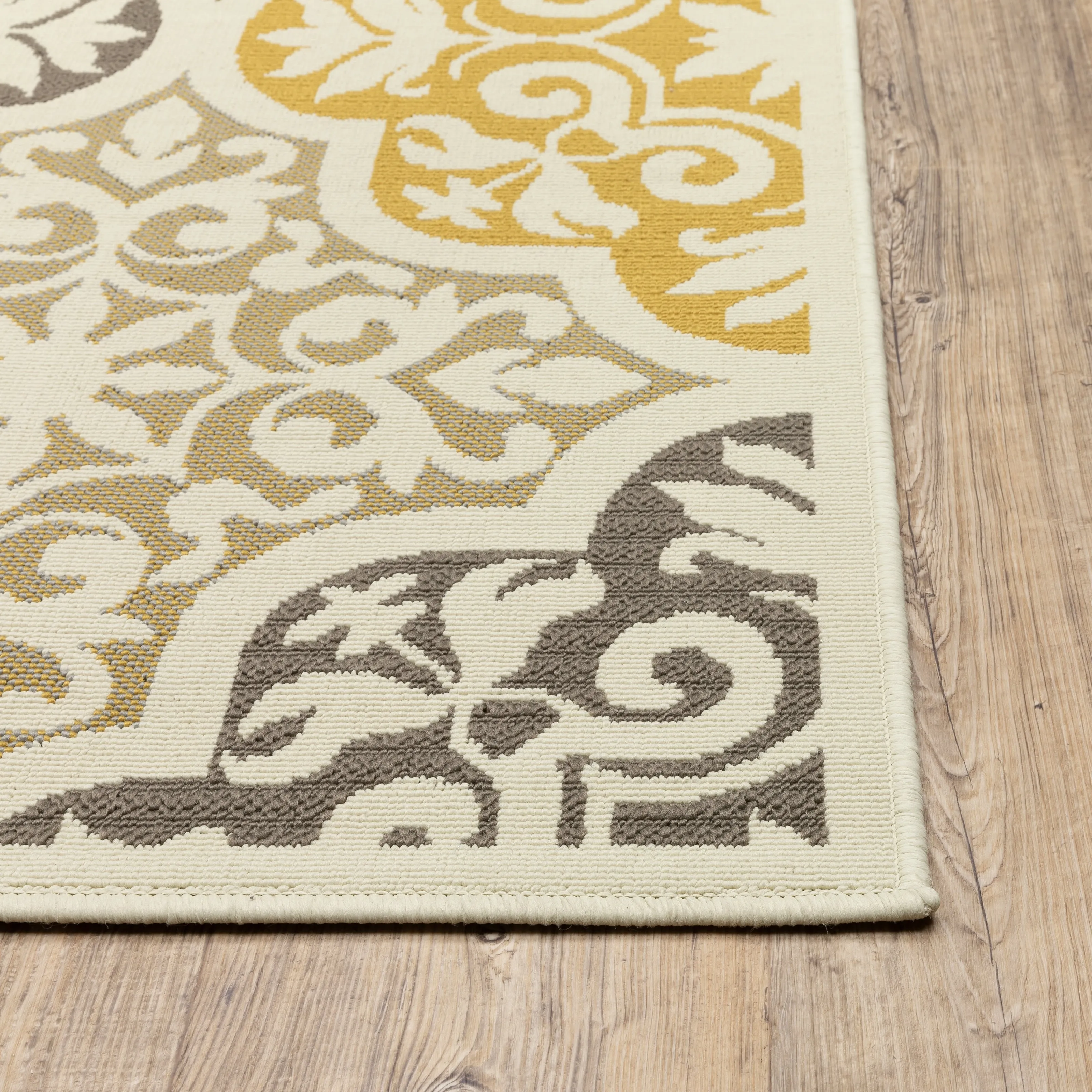 Vista Home Boden Moroccan Ivory/ Grey Indoor/ Outdoor Area Rug