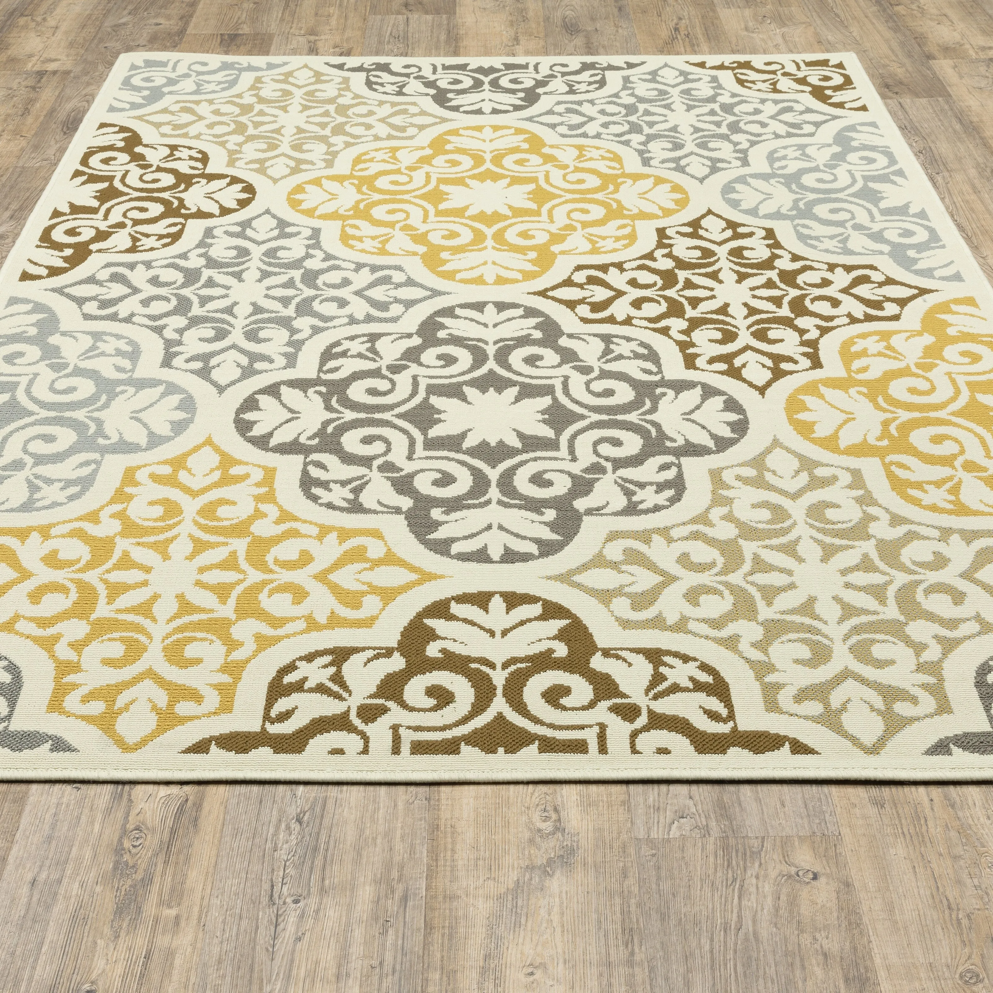 Vista Home Boden Moroccan Ivory/ Grey Indoor/ Outdoor Area Rug