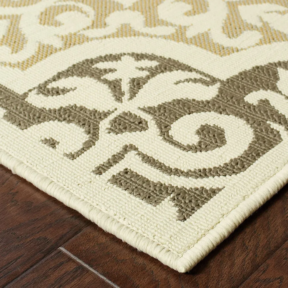 Vista Home Boden Moroccan Ivory/ Grey Indoor/ Outdoor Area Rug