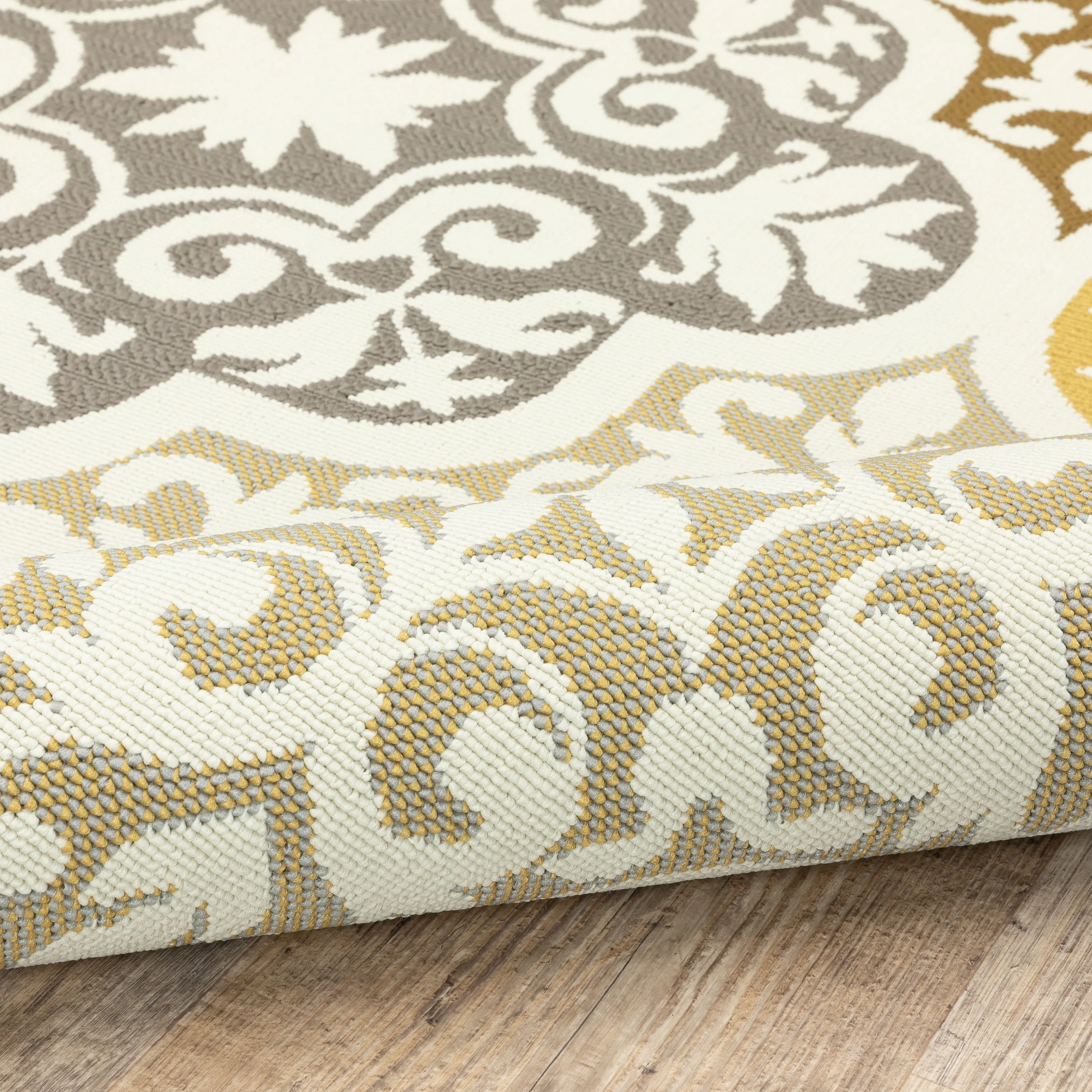 Vista Home Boden Moroccan Ivory/ Grey Indoor/ Outdoor Area Rug