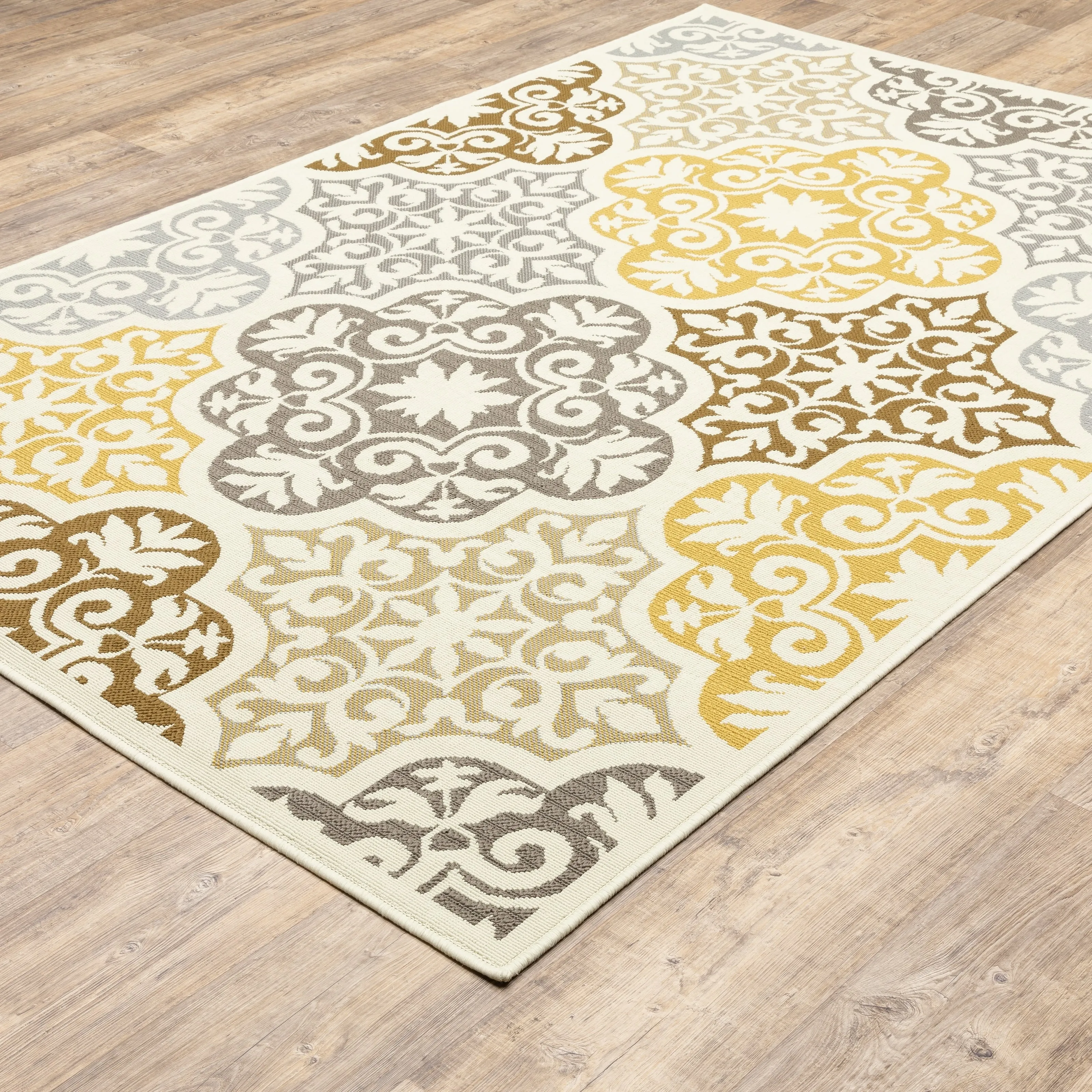 Vista Home Boden Moroccan Ivory/ Grey Indoor/ Outdoor Area Rug