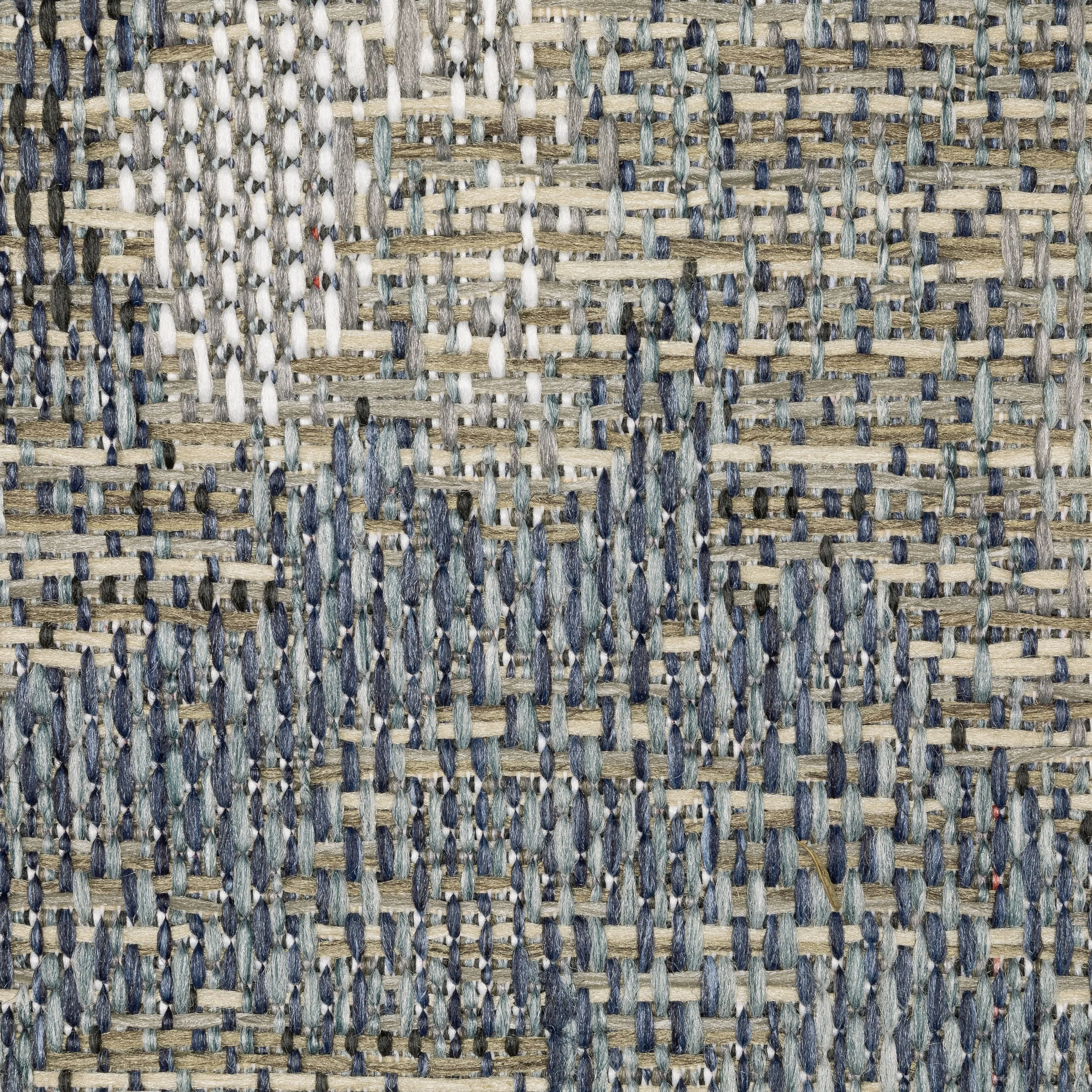 Vista Home Calla Contemporary Abstract Grey/ Blue Indoor/Outdoor Area Rug