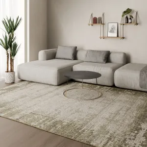 Vista Home Calla Modern Abstract Green/ Ivory Indoor/Outdoor Area Rug