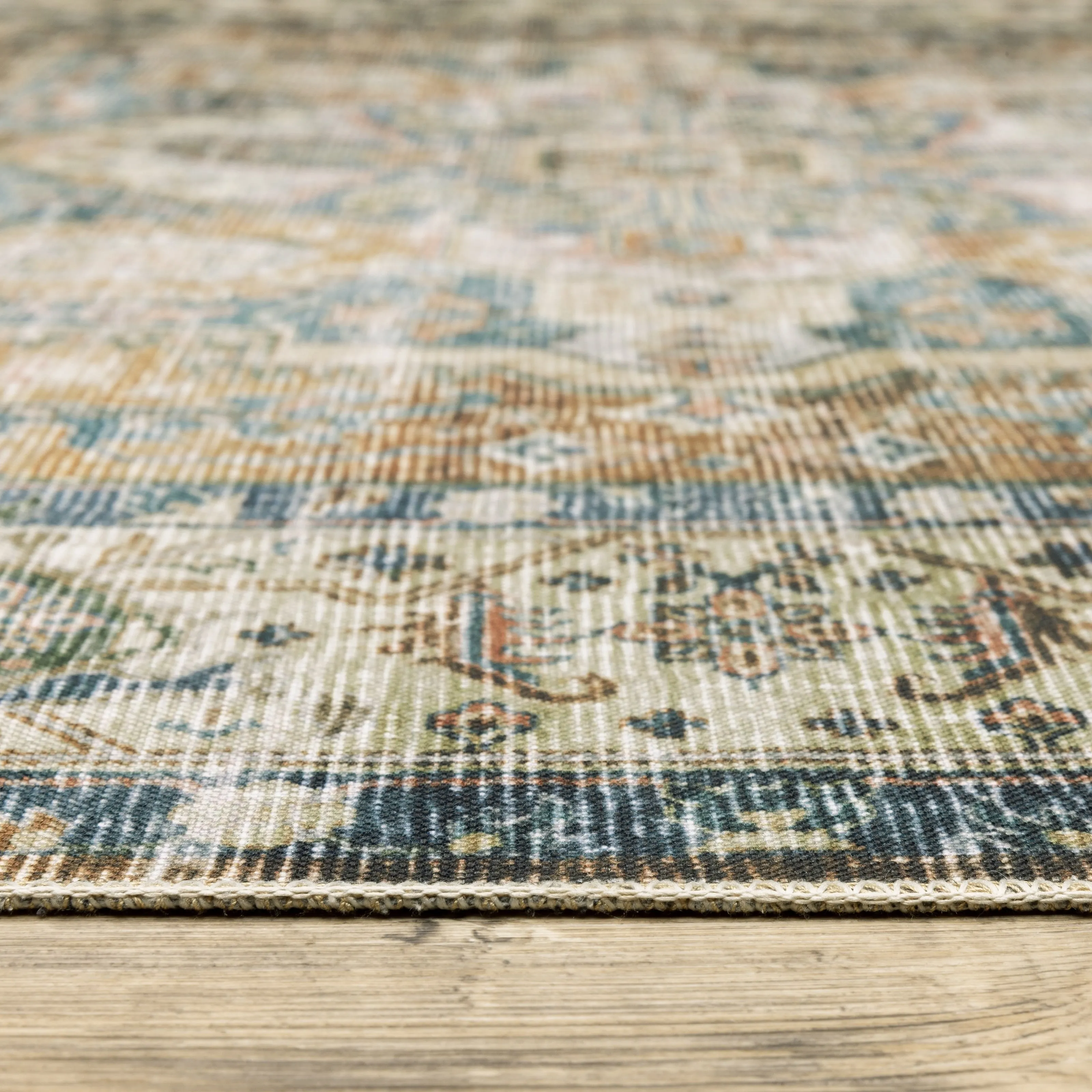 Vista Home Clarissa Washable Center Medallion Indoor Area Rug