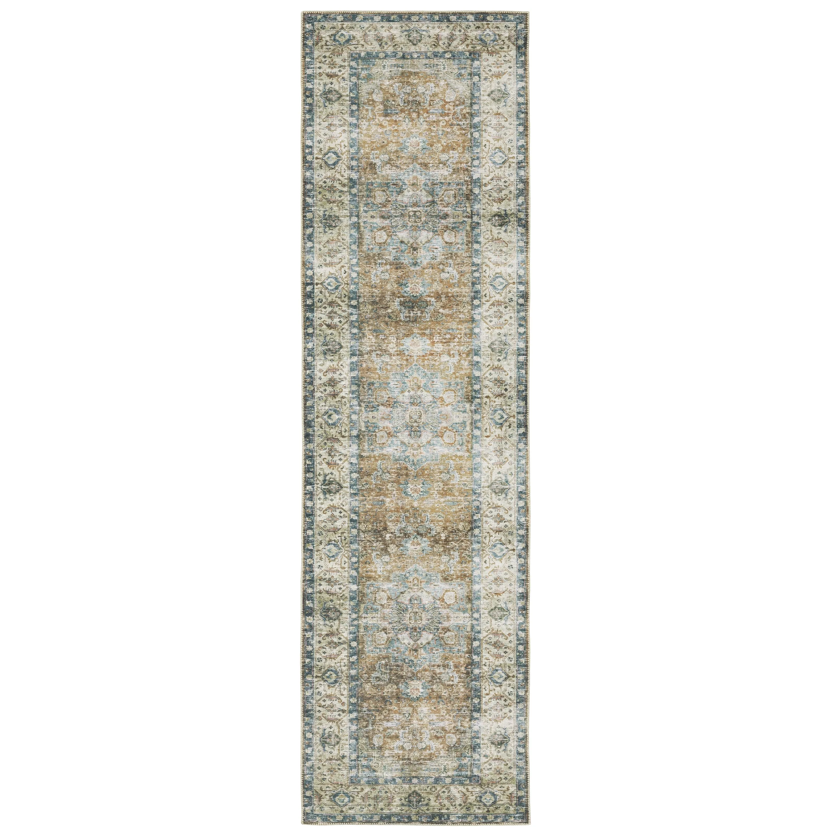Vista Home Clarissa Washable Center Medallion Indoor Area Rug