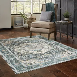 Vista Home Clarissa Washable Center Medallion Indoor Area Rug
