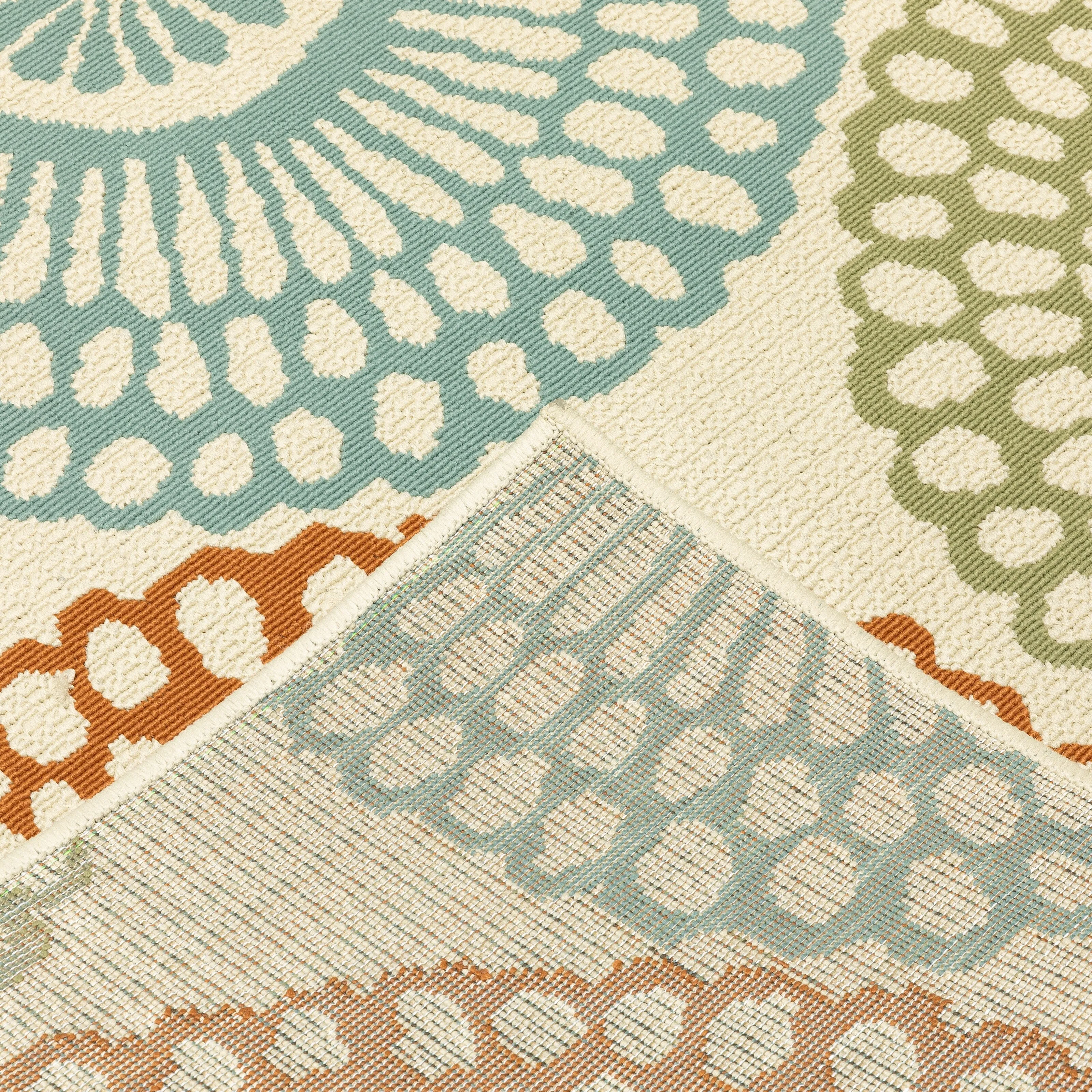 Vista Home Malta Medallions Multi-colored Indoor-Outdoor Rug