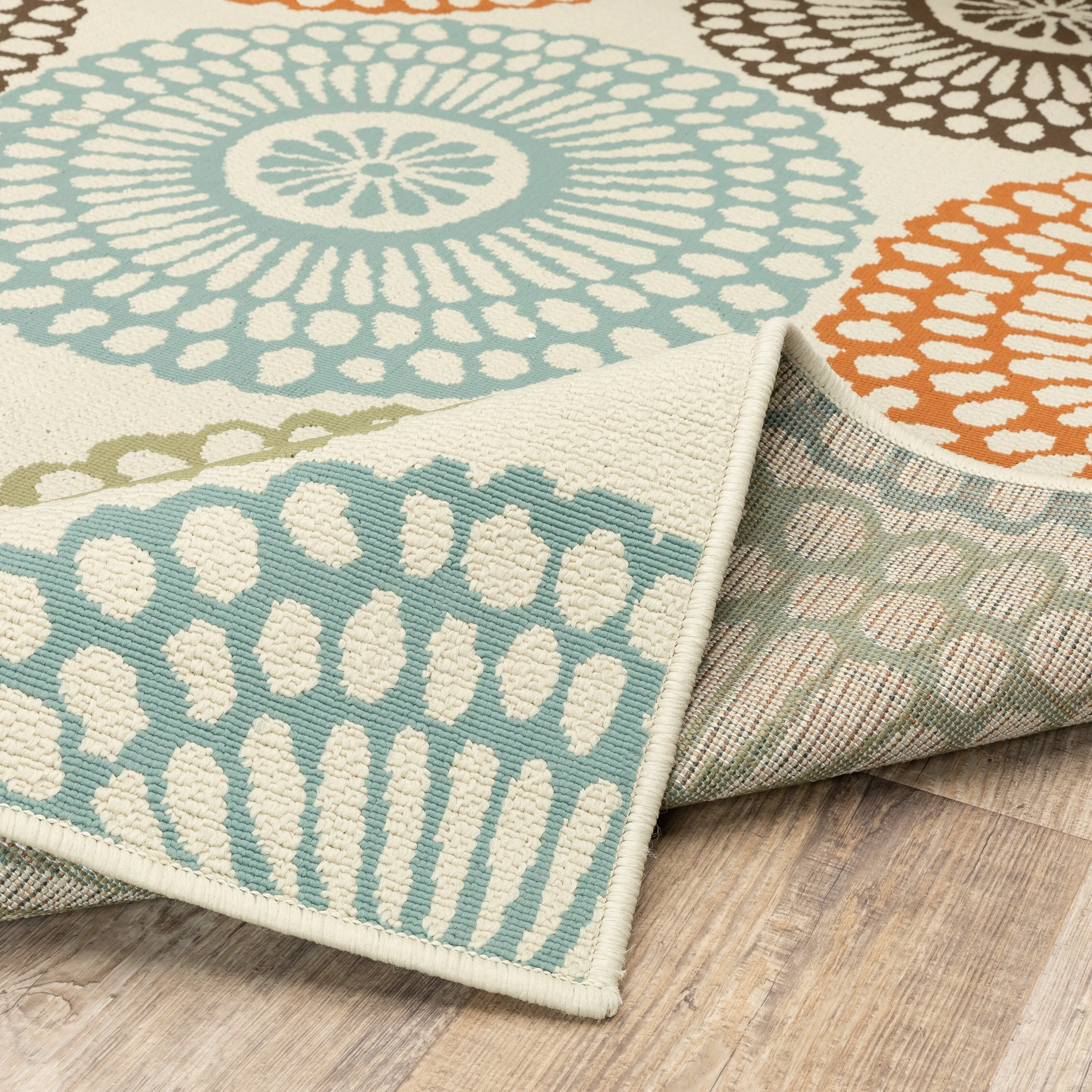 Vista Home Malta Medallions Multi-colored Indoor-Outdoor Rug