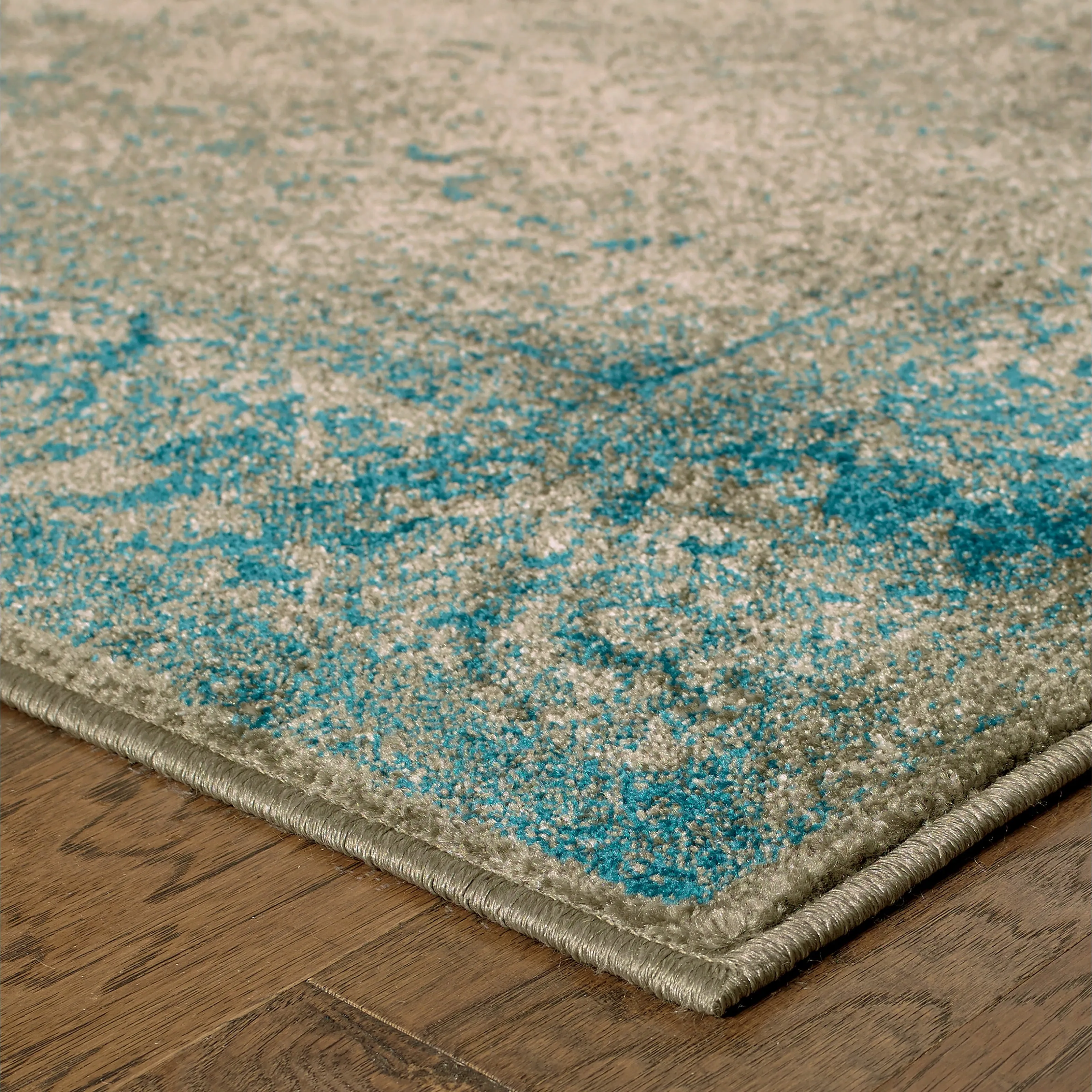 Vista Home Melin Faded Traditional Blue/ Beige Rug
