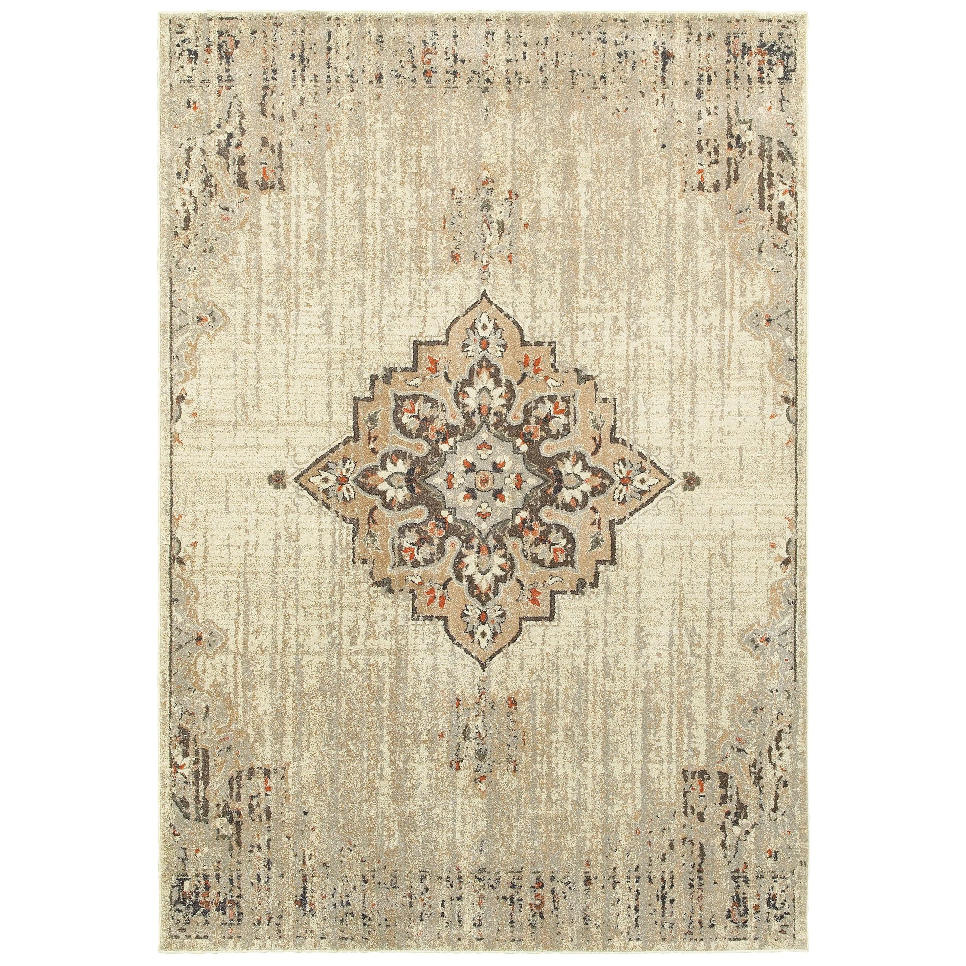 Vista Home Northsun Medallion Ivory/Brown Area Rug