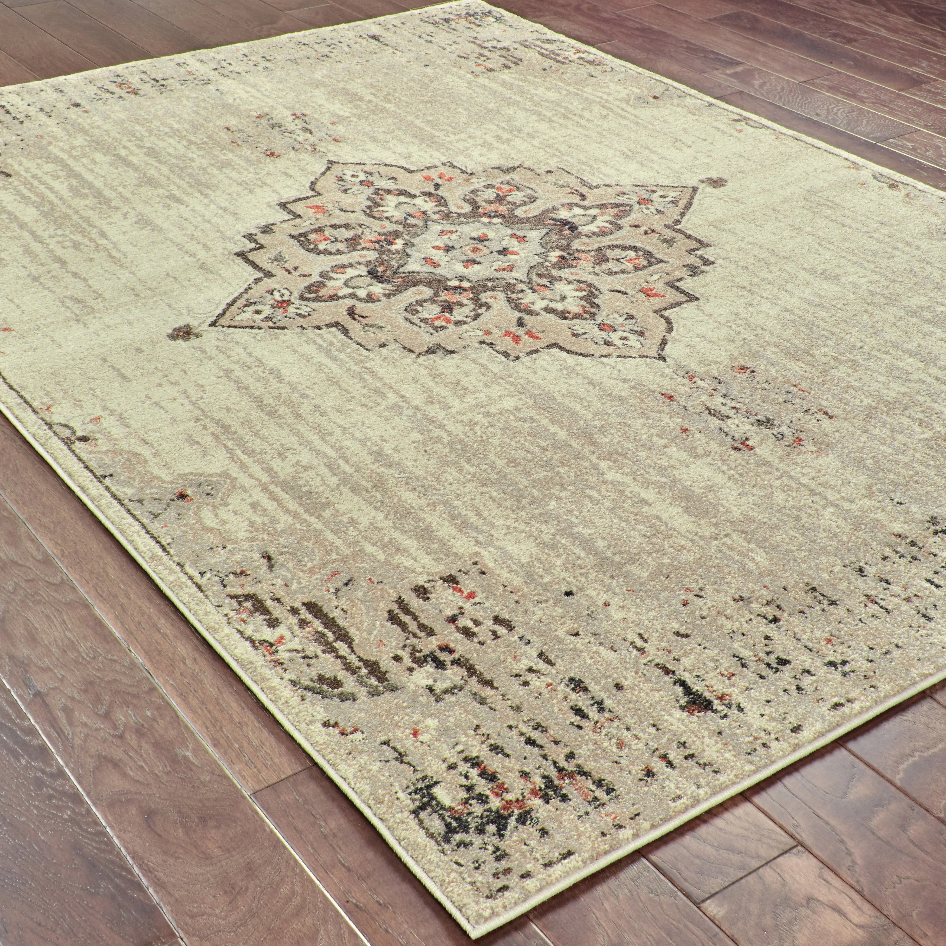 Vista Home Northsun Medallion Ivory/Brown Area Rug
