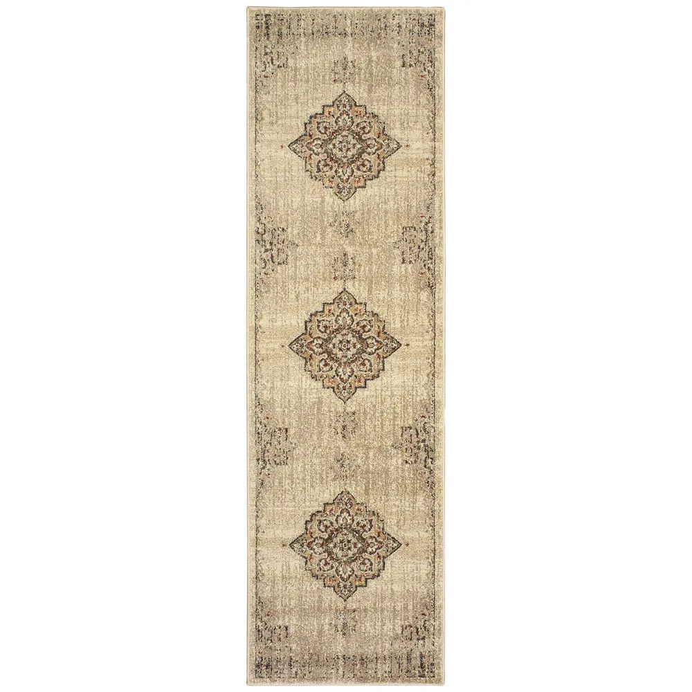 Vista Home Northsun Medallion Ivory/Brown Area Rug