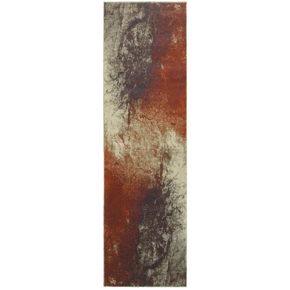 Vista Home Palmoa Spilled Paint Abstract Area Rug