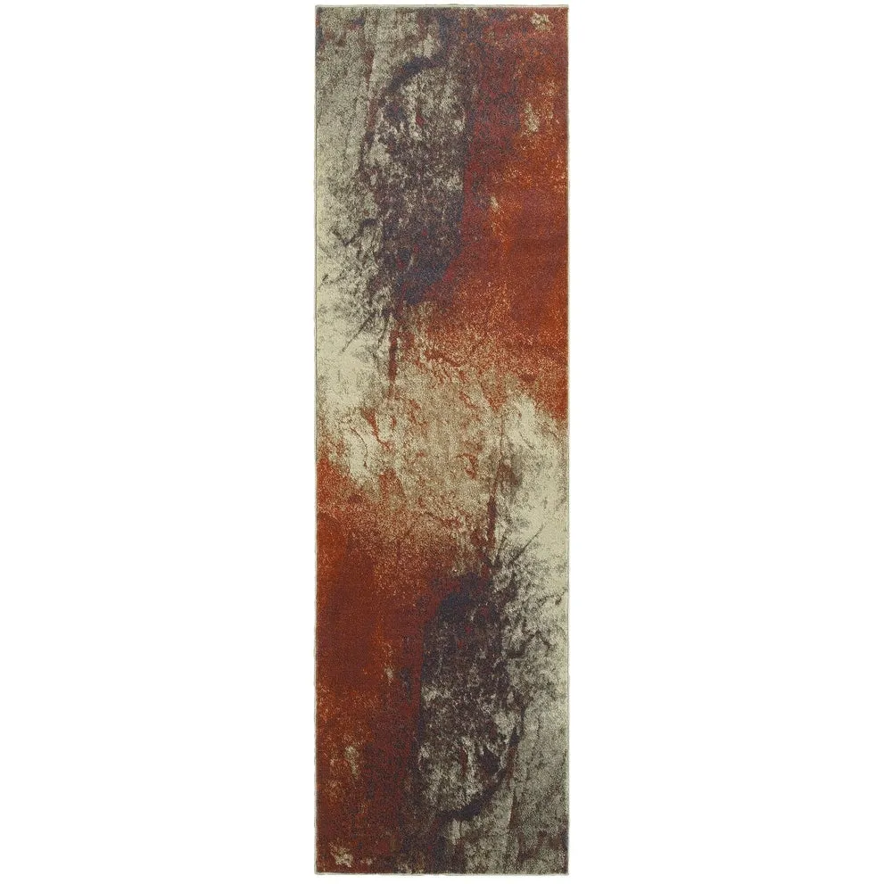 Vista Home Palmoa Spilled Paint Abstract Area Rug
