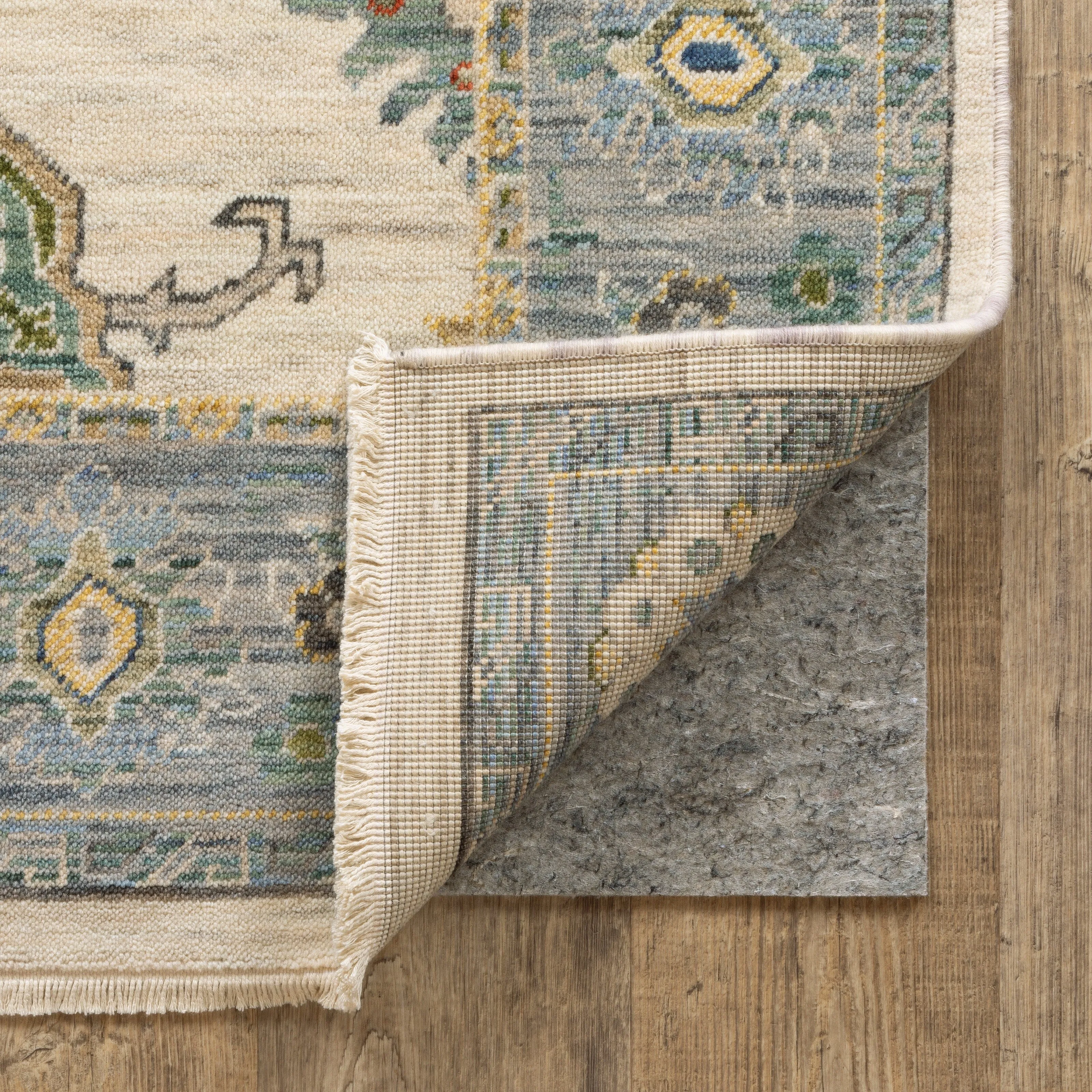Vista Home Reverisble Cusioned Multi-Surface Indoor Rug Pad. - Grey