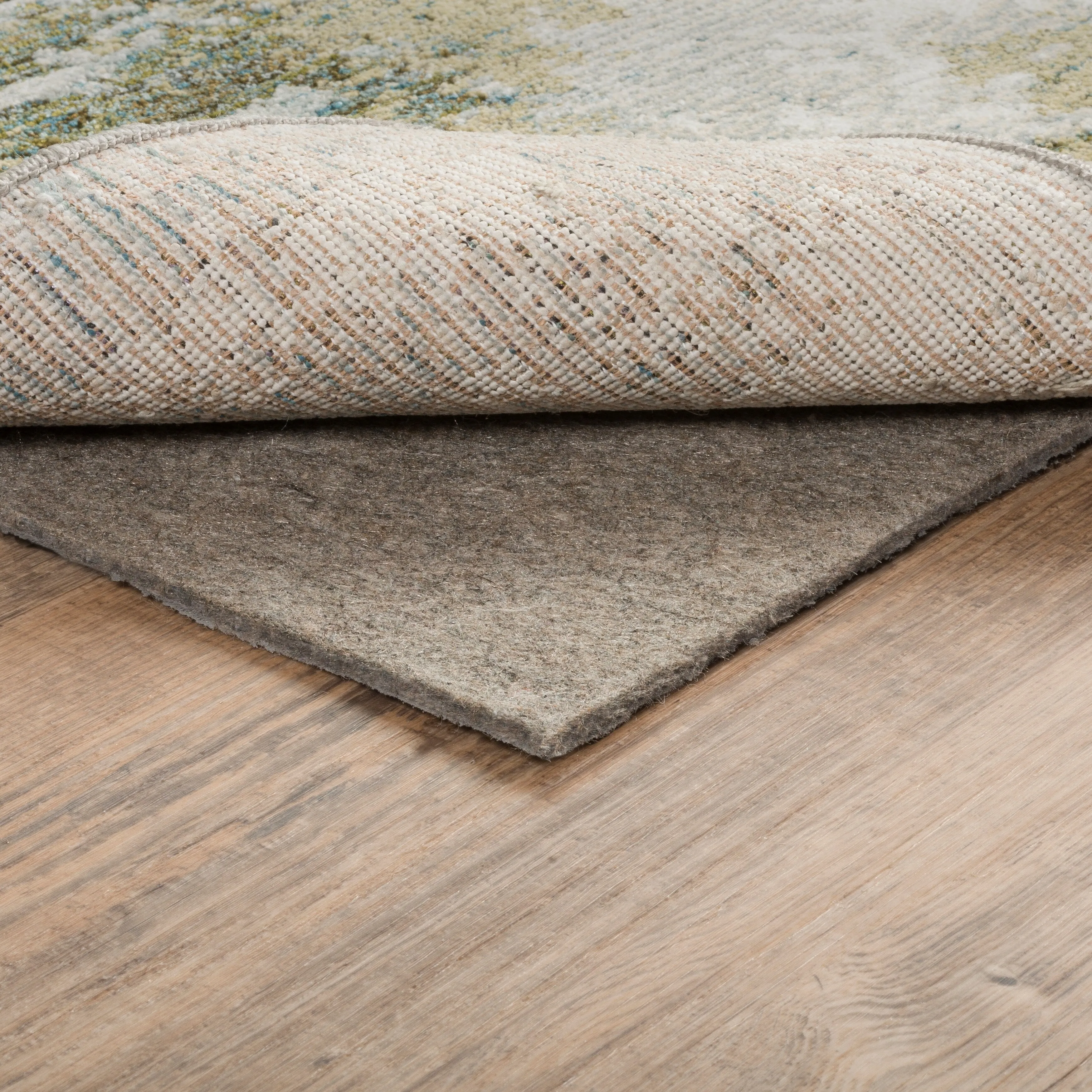 Vista Home Reverisble Cusioned Multi-Surface Indoor Rug Pad. - Grey
